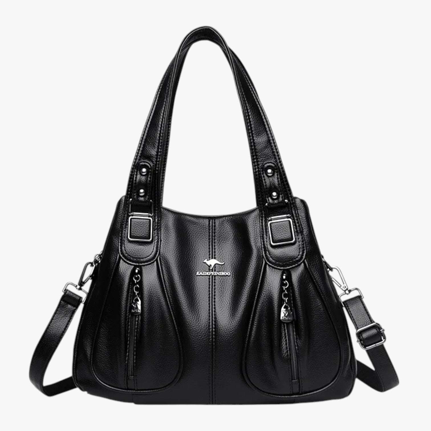 Viviana | Eleganza quotidiana - La borsa a tracolla in pelle che valorizza ogni look - Nero - bag women bags Women's handbags - Concept Palermo