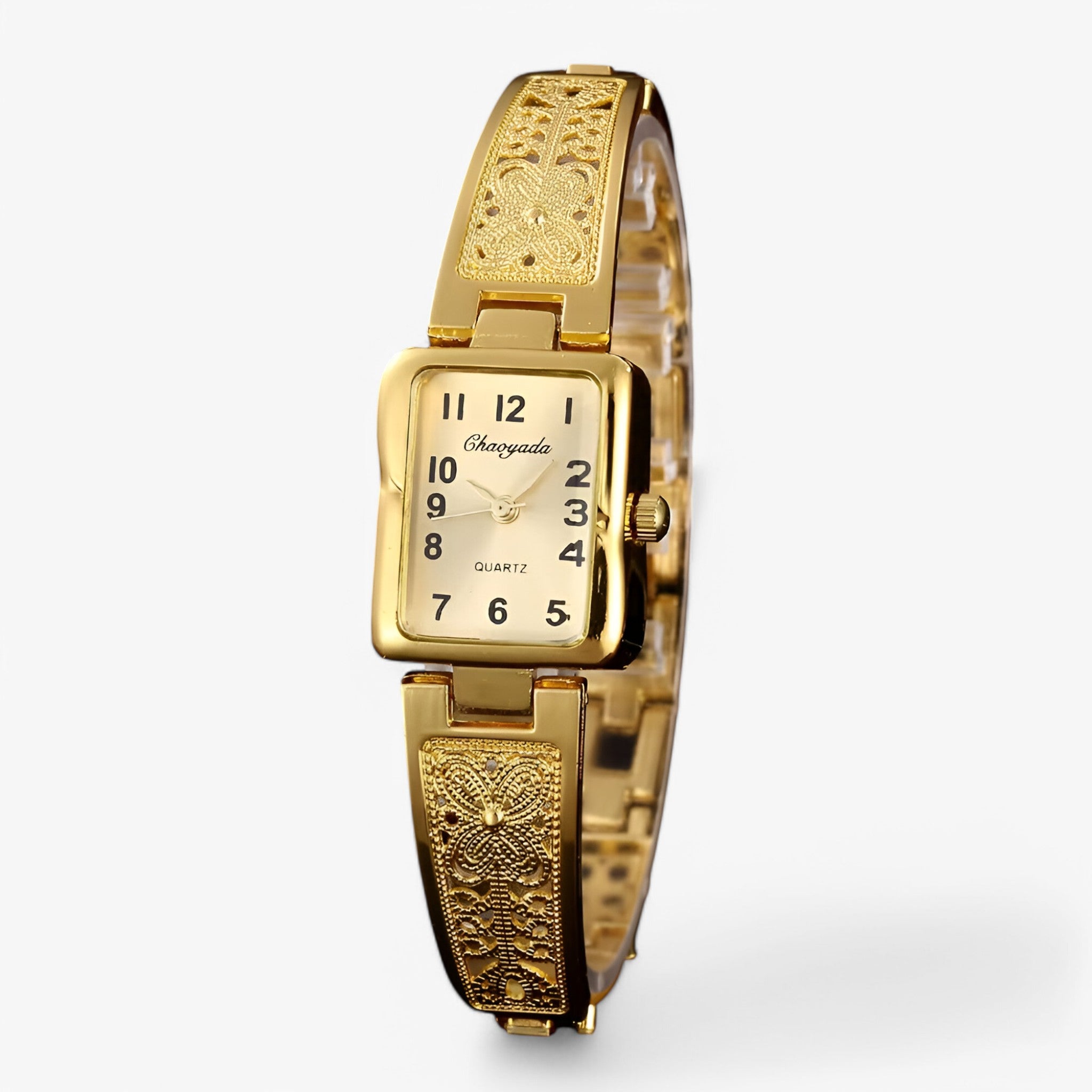 Clarisse | Orologio da donna bicolore argento e oro con quadrante quadrato - Oro - female watch watch for women - Concept Palermo