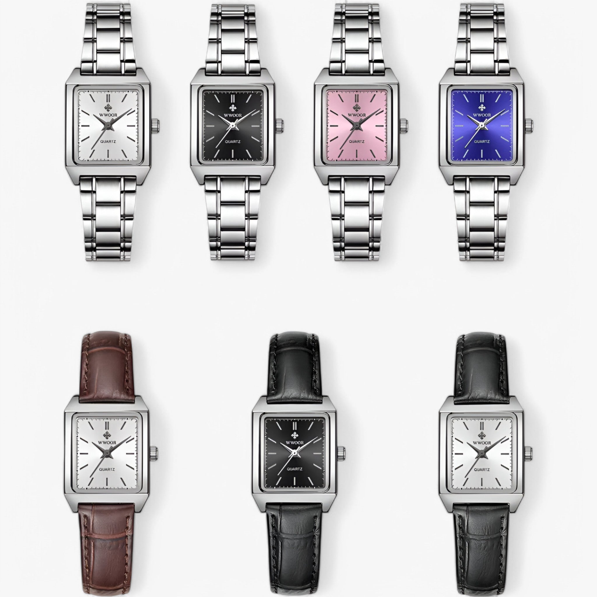 Isabelle | Orologio rettangolare di lusso con diamanti - - watch for women - Concept Palermo
