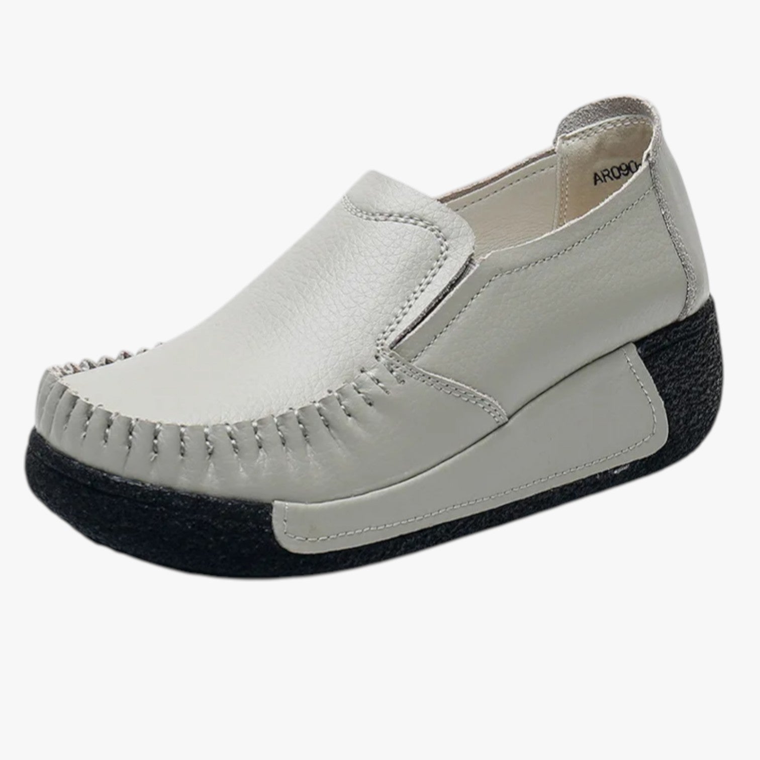 Adrianna | Mocassini in vera pelle - Morbidi e comodi con plateau per le mamme - grigio - shoes shoes for women womens shoes - Concept Palermo