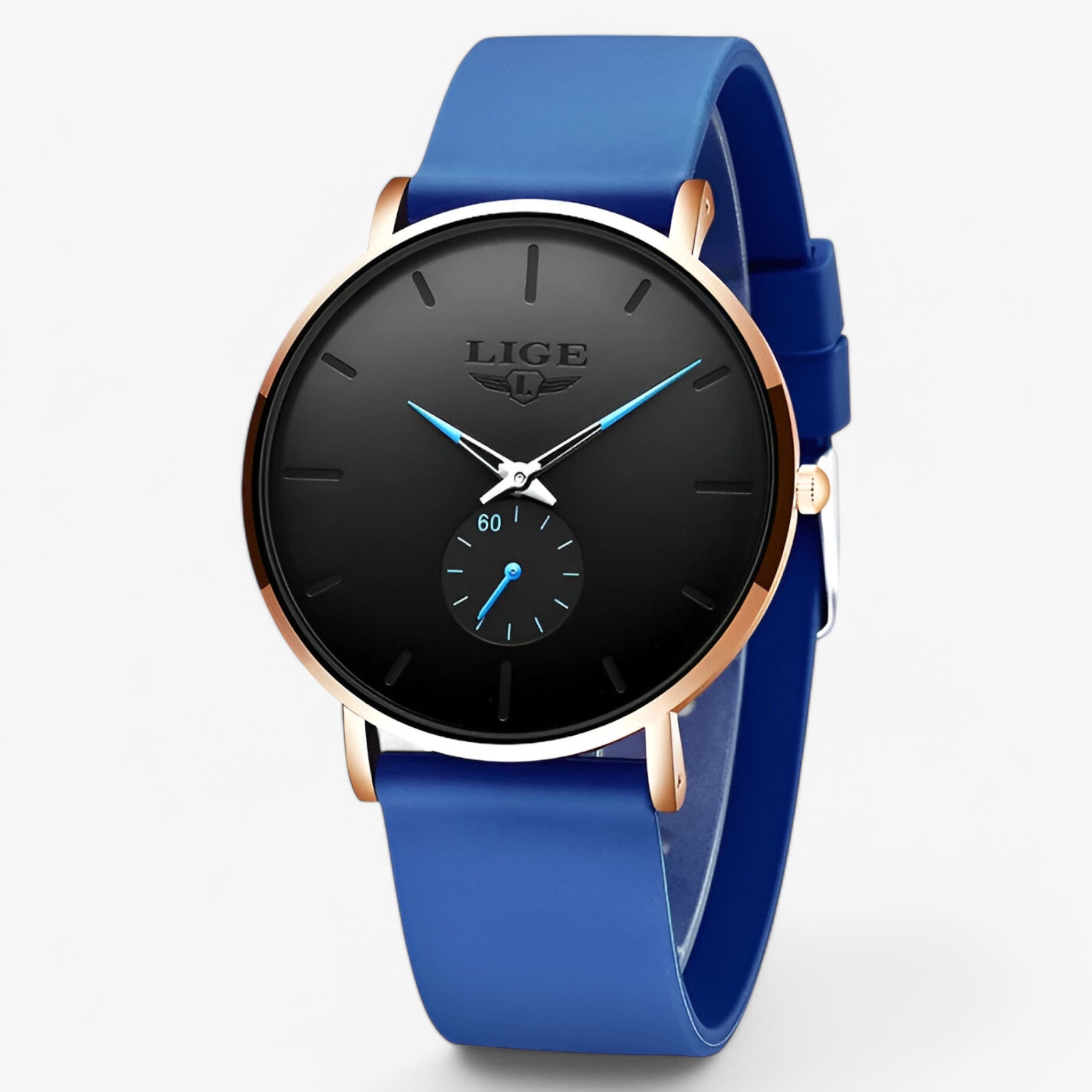Tracy | Nuovo Orologio da Donna in Oro Rosa - Blu Rosa Blu - female watch watch for women - Concept Palermo