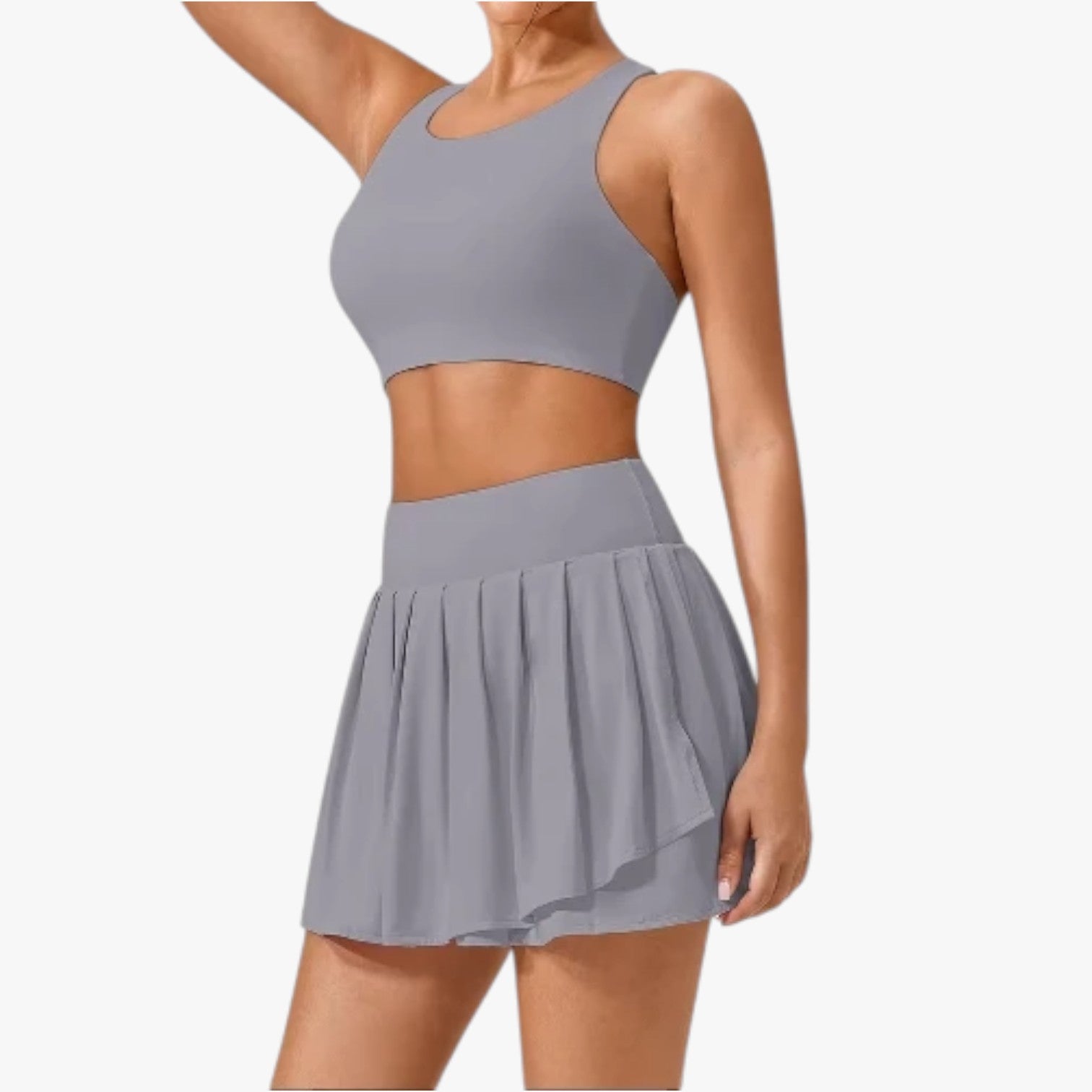 Lorraine | Gonna da tennis da donna - Leggera e ad asciugatura rapida - grigio - clothes women set clothes women sportswear women's clothes - Concept Palermo