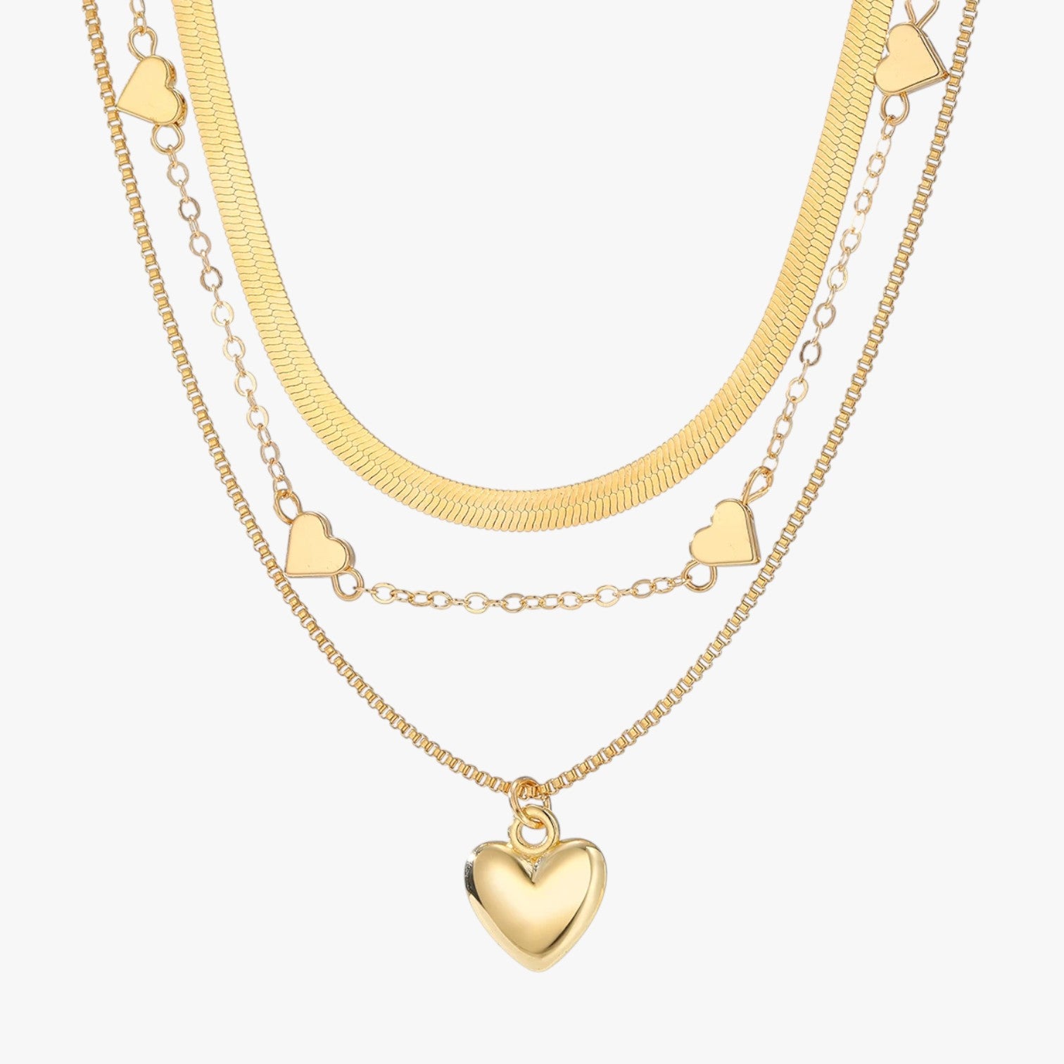 Isabelle | Eleganza a strati - La collana a cuore che illumina il tuo look - - elegant womens necklaces necklace Necklaces for Women - Concept Palermo