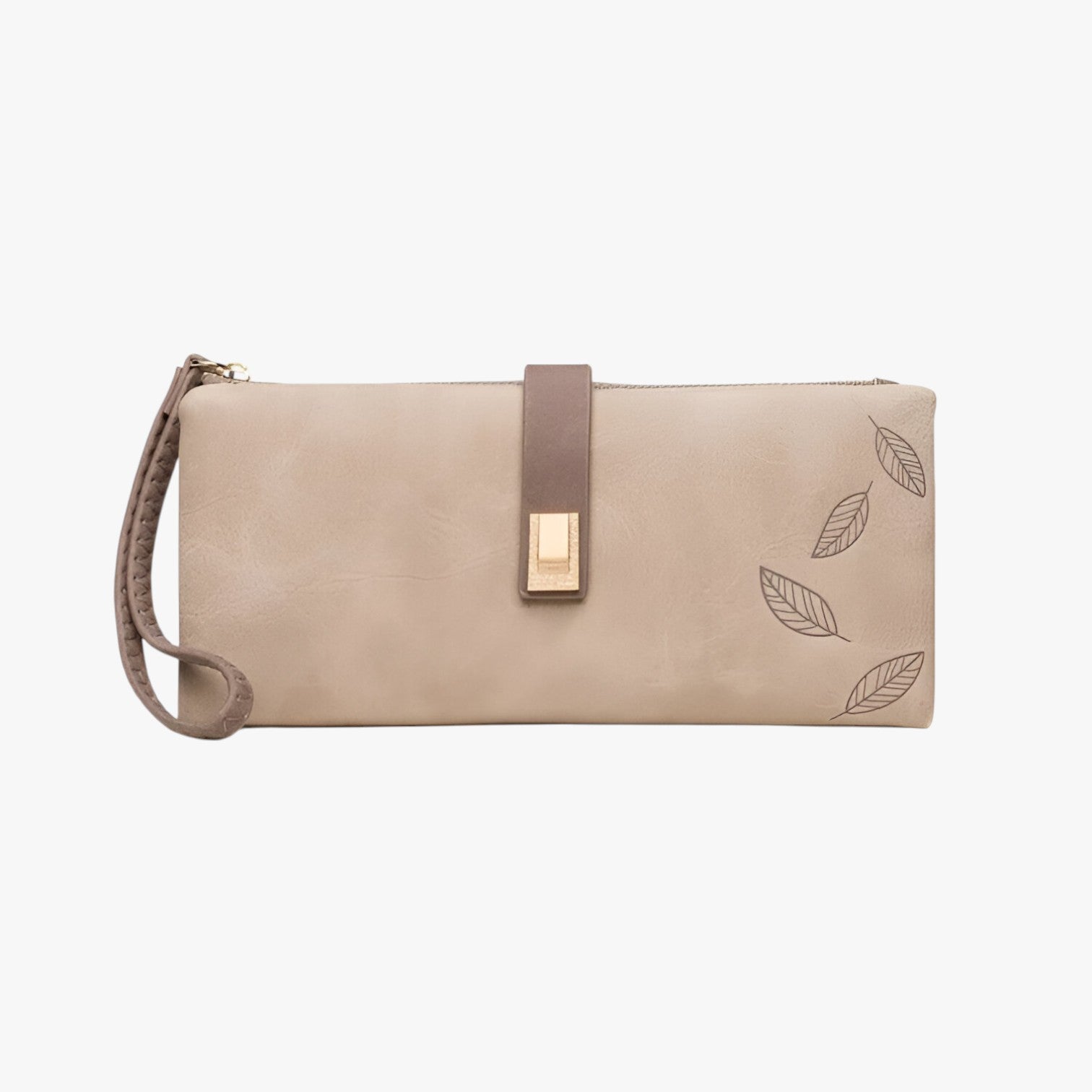 Makayla | Portafoglio lungo da donna - Spazioso, elegante e pratico - Khaki - wallet womens wallet - Concept Palermo