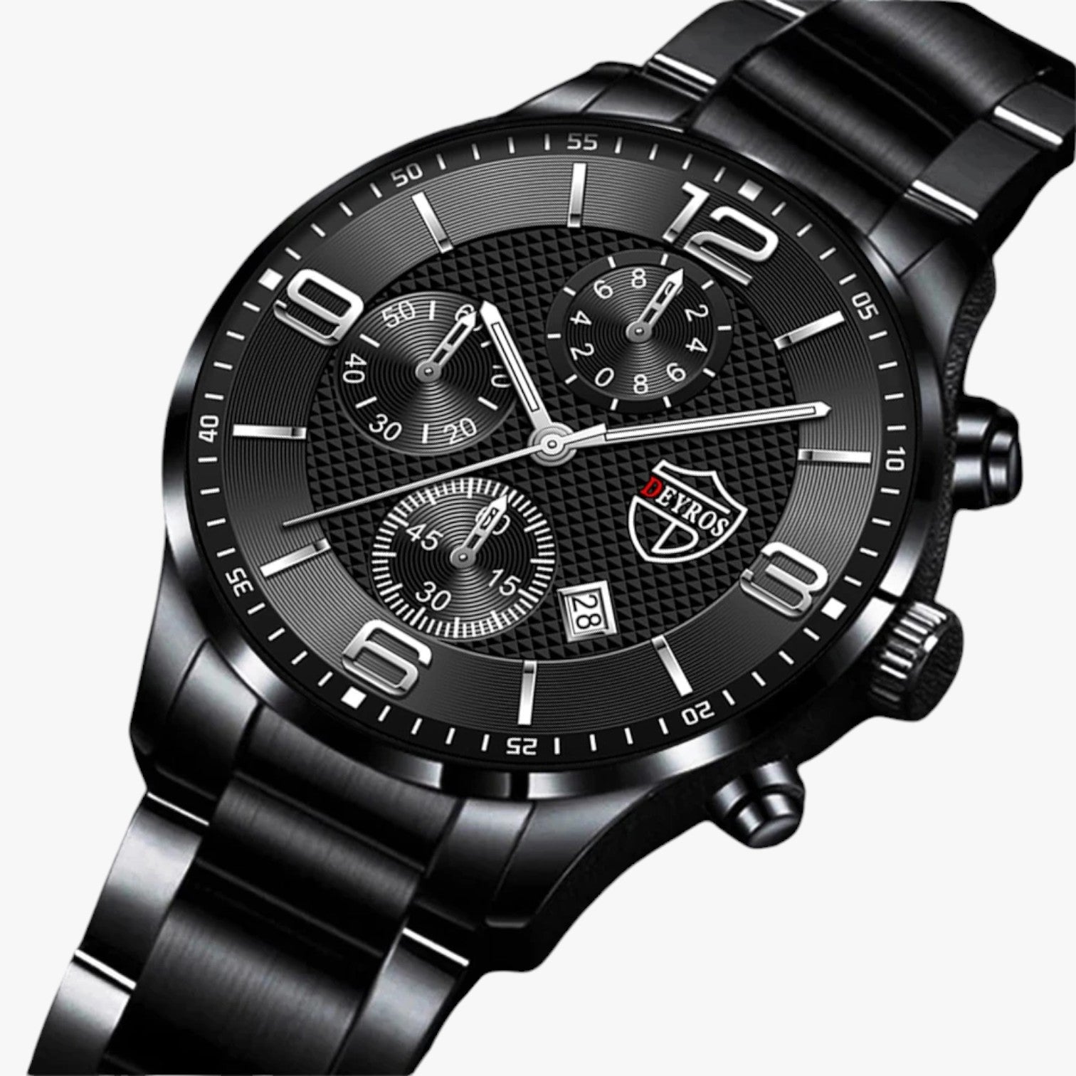 Emilio | Lusso e Precisione – Orologio da Uomo in Acciaio Inossidabile con Funzione Luminosa - - mens accessory watch for men watches - Concept Palermo