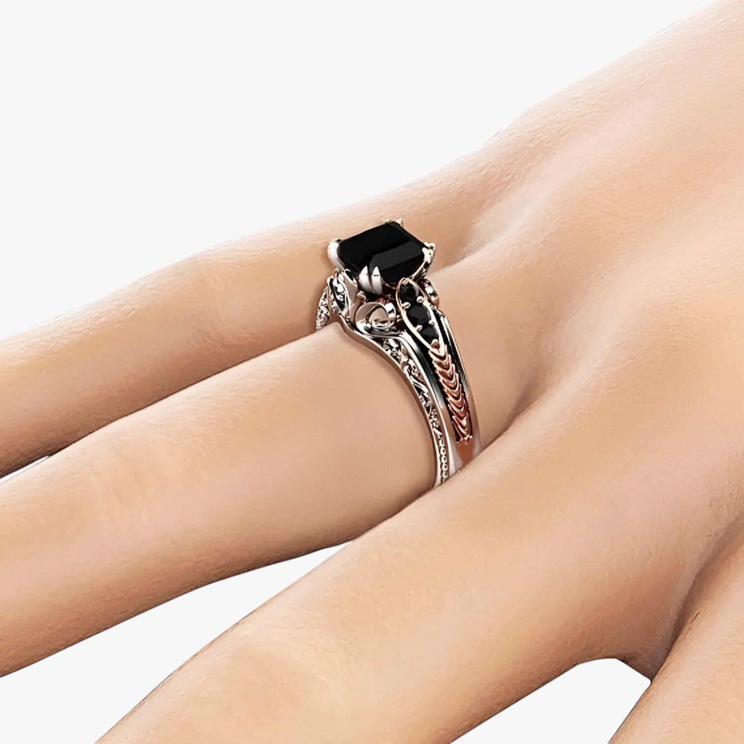 Sarah | Splendida eleganza – anello in argento 925 con diamante naturale da 1 carato - - Rings womens ring - Concept Palermo