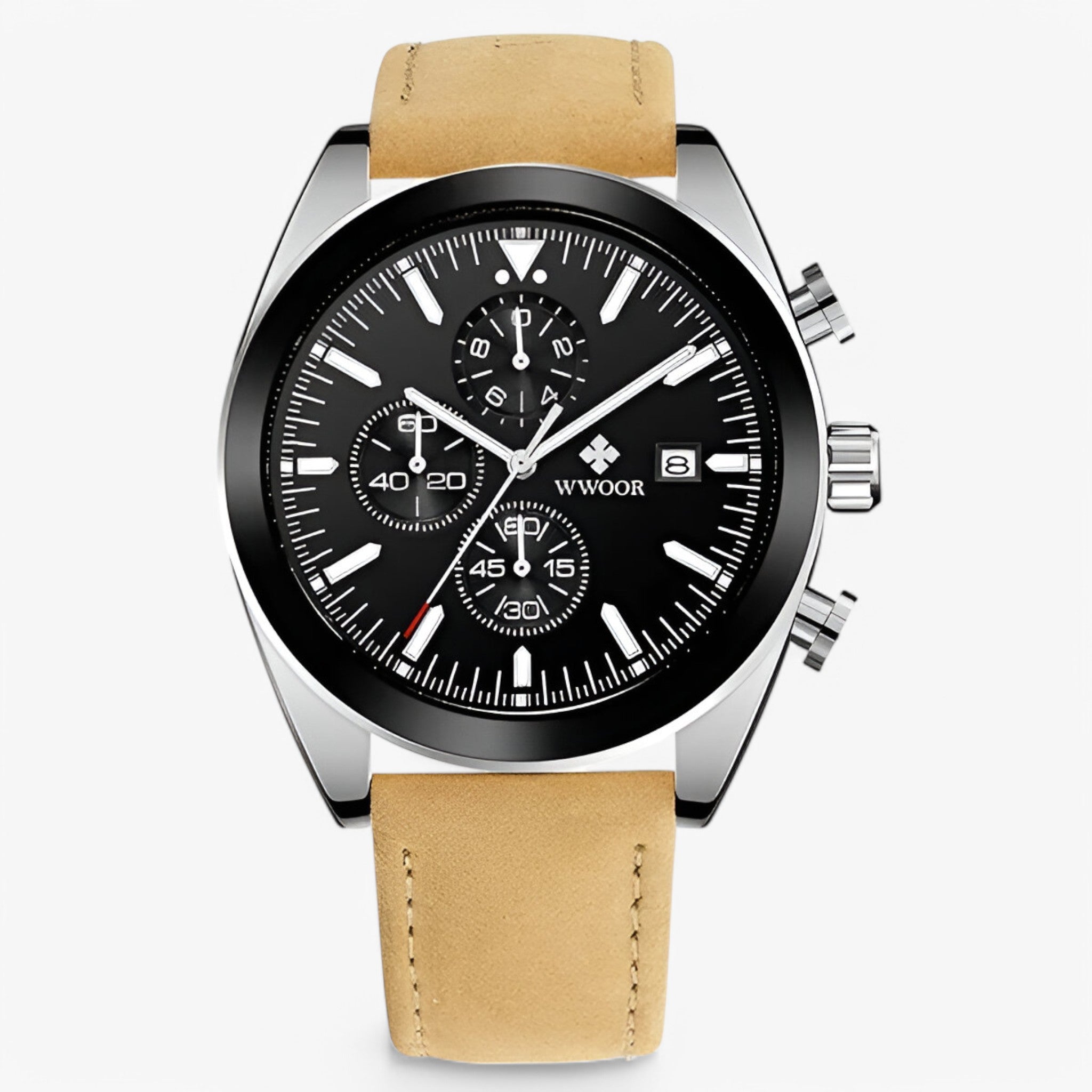 Felix | Orologio Cronografo Di Lusso In Acciaio Inossidabile - marrone argento nero - - Concept Palermo