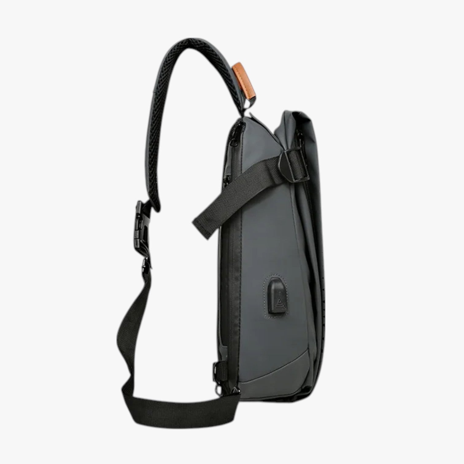 Borsa a tracolla impermeabile Dominick con USB: stile e ricarica sempre con te - - Bags mens bag - Concept Palermo