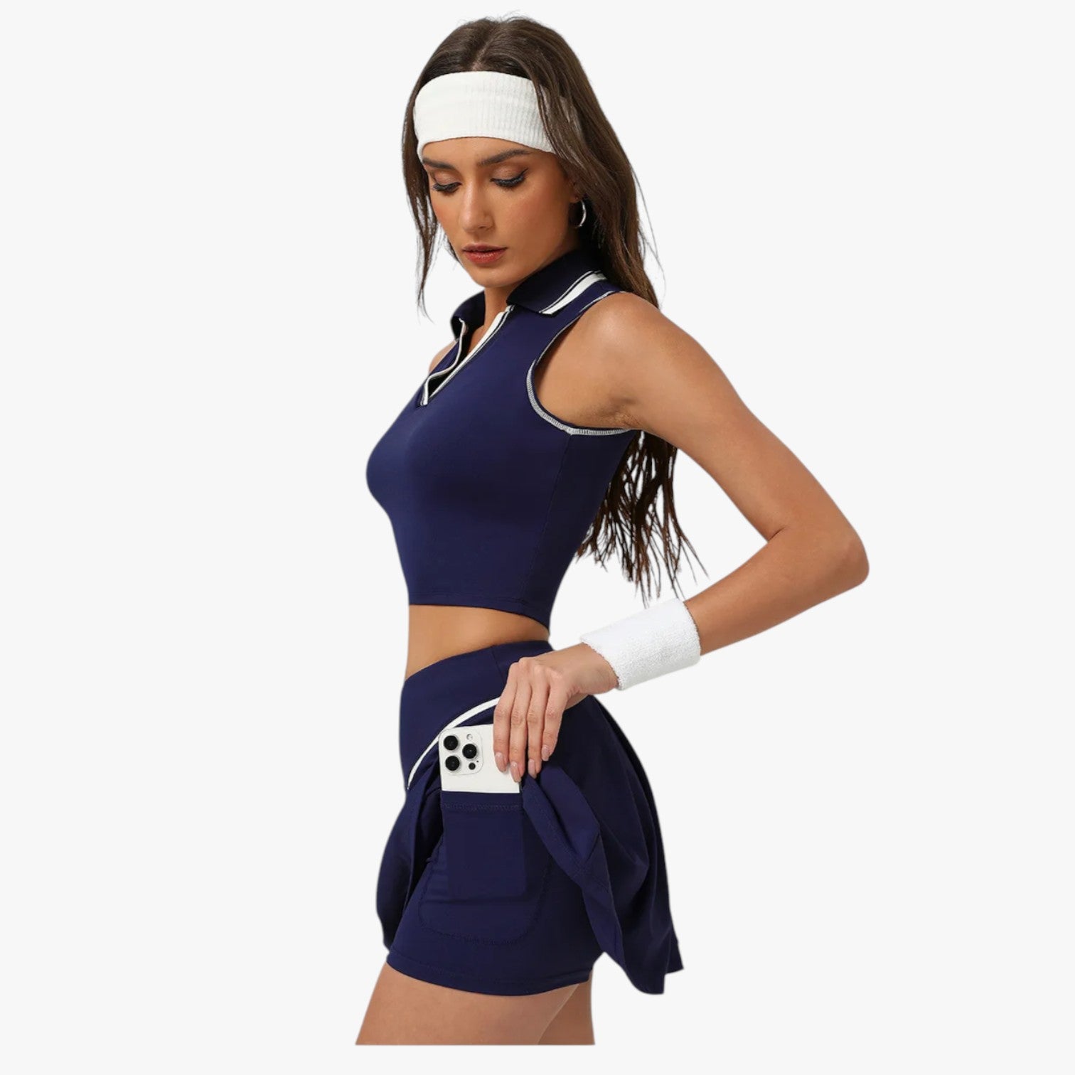 Monique | Stile e supporto – Completo da tennis da donna in 2 pezzi con top imbottito - - clothes women clothes women set clothes women sportswear - Concept Palermo