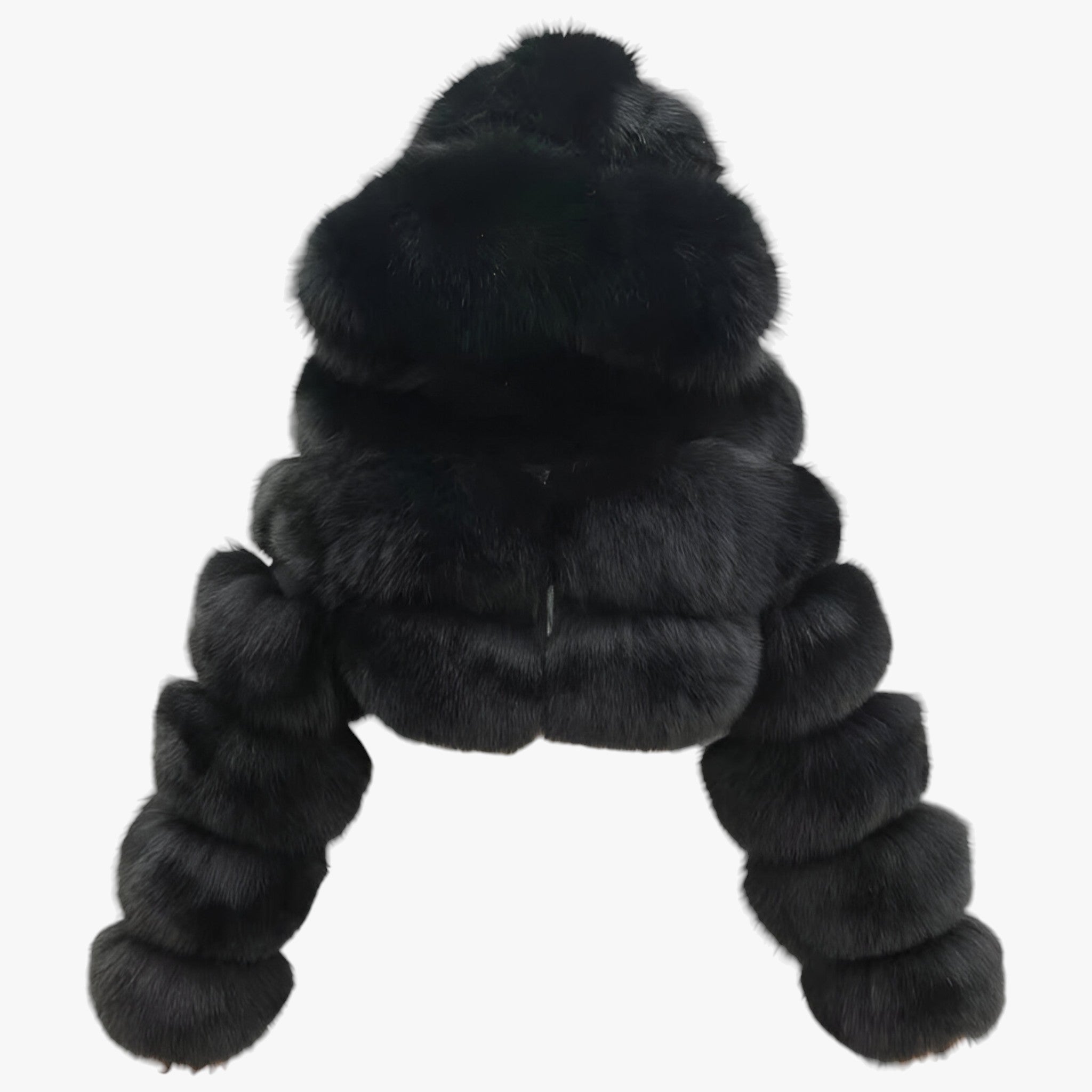 Adele | Giacca morbida in pelliccia sintetica - Calore e eleganza lussuosi - Nero - faux fur jacket for her fur jacket Jackets & Coats snow jacket winter winter jacket - Concept Palermo