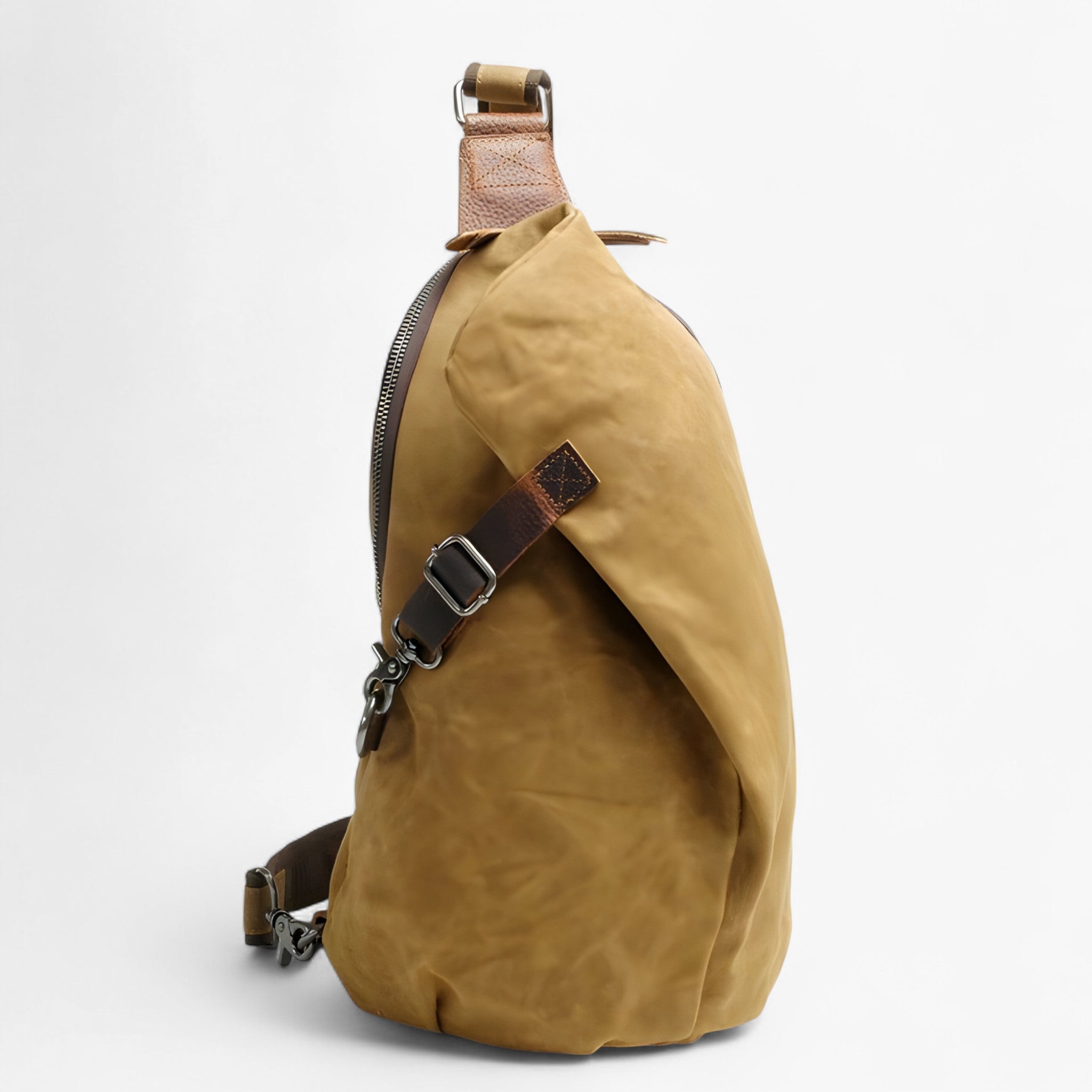 Liam | Borsa a tracolla in tela per l'uso quotidiano - Khaki - Bags Crossbody Bags men's bag Shoulder & Crossbody Bags - Concept Palermo