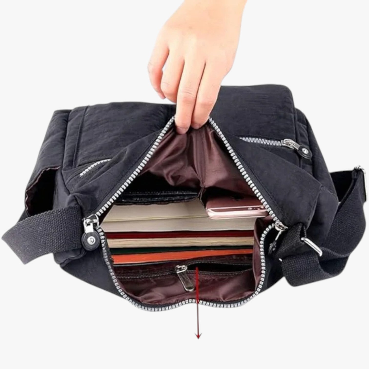 Danna | Sicurezza e stile – Borsa a tracolla impermeabile con blocco RFID - - Bags women bags - Concept Palermo