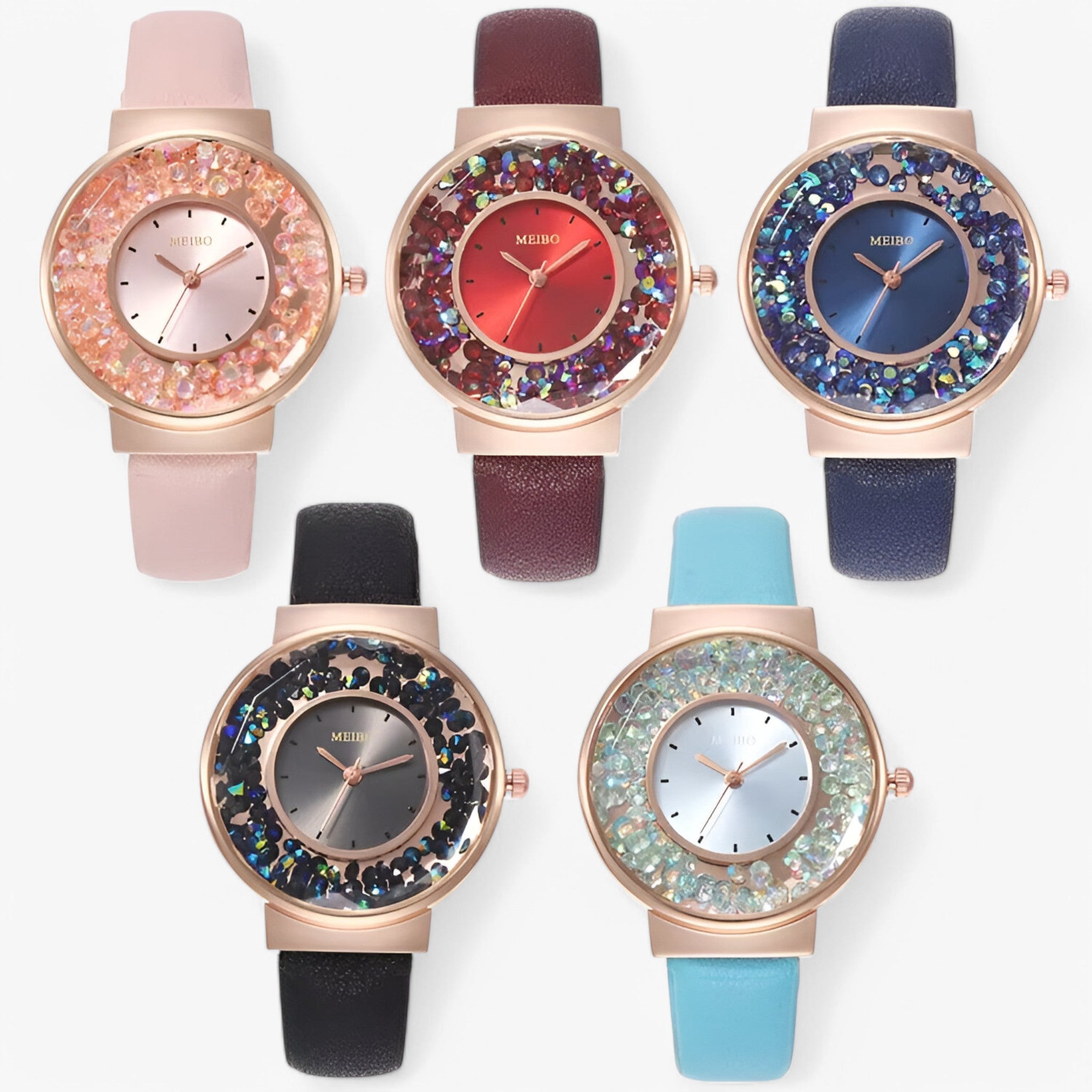 Edith | Orologio da donna con cinturino in cuoio stile bracciale e movimento al quarzo - - female watch watch for women - Concept Palermo