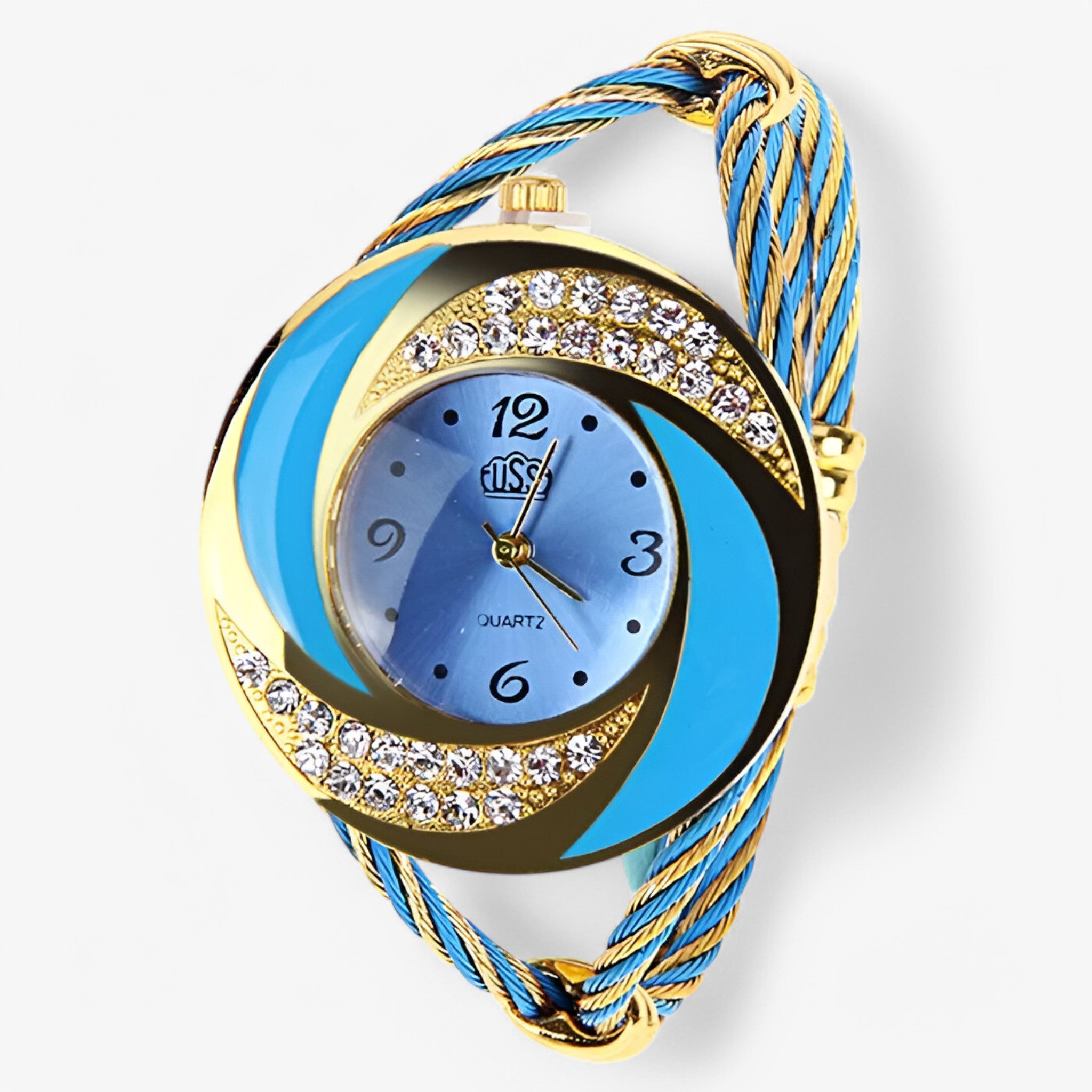 Henry | Orologio al quarzo con bracciale a cristalli - - male watch watch for men - Concept Palermo