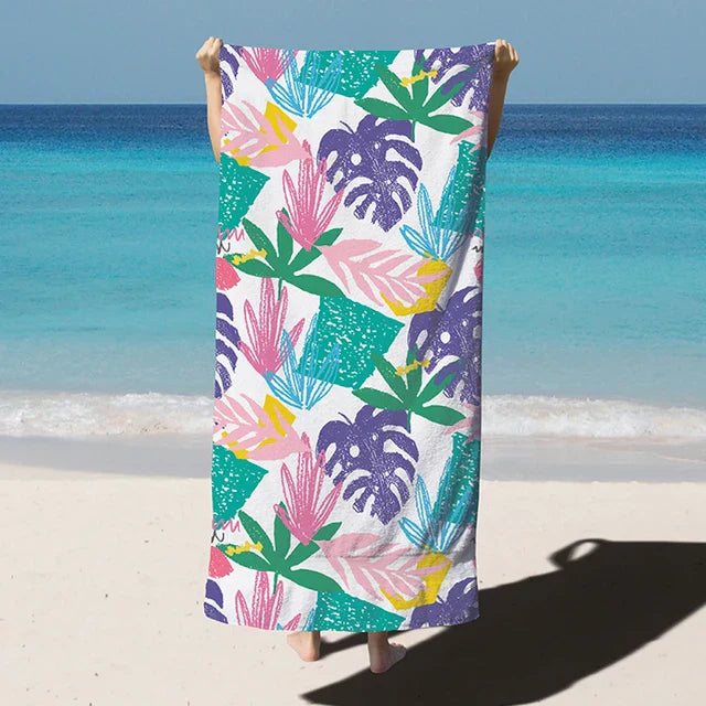 Grandy - Telo mare in microfibra ad asciugatura rapida, telo piscina extra large - Viola 90x180cm - Beach Towel Microfiber Fabric microfiber towel Quick Dry Towel Quick-Dry - Concept Palermo