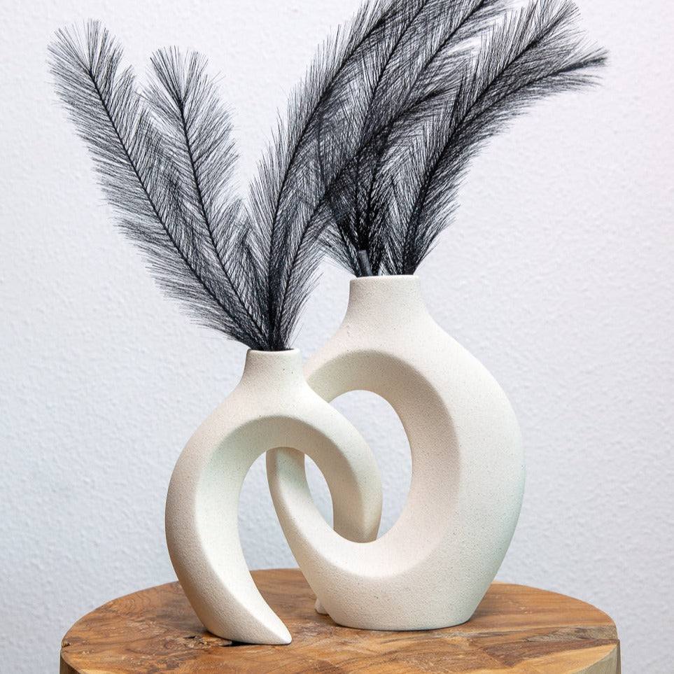 Gleora - Vaso per fiori intrecciati - - keramiek vaas vaas set vazen verweven vaas - Concept Palermo