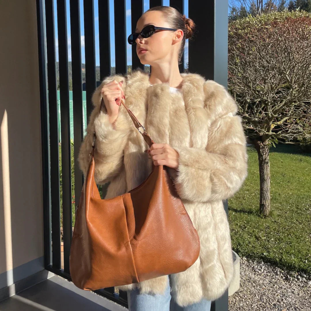 Kaia | Borsa Hobo in Pelle Vegana - - Bags Leather Bag women bags - Concept Palermo