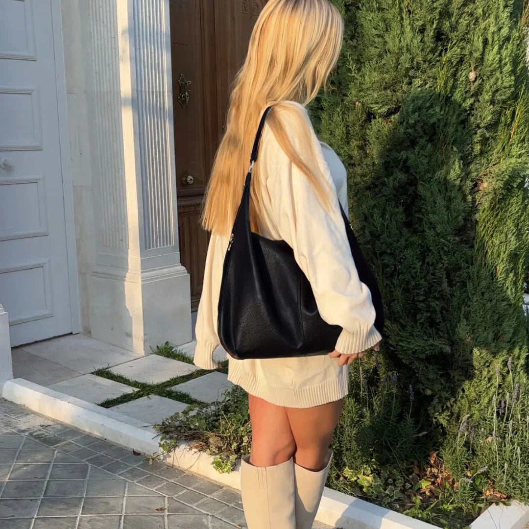 Kaia | Borsa Hobo in Pelle Vegana - - Bags Leather Bag women bags - Concept Palermo