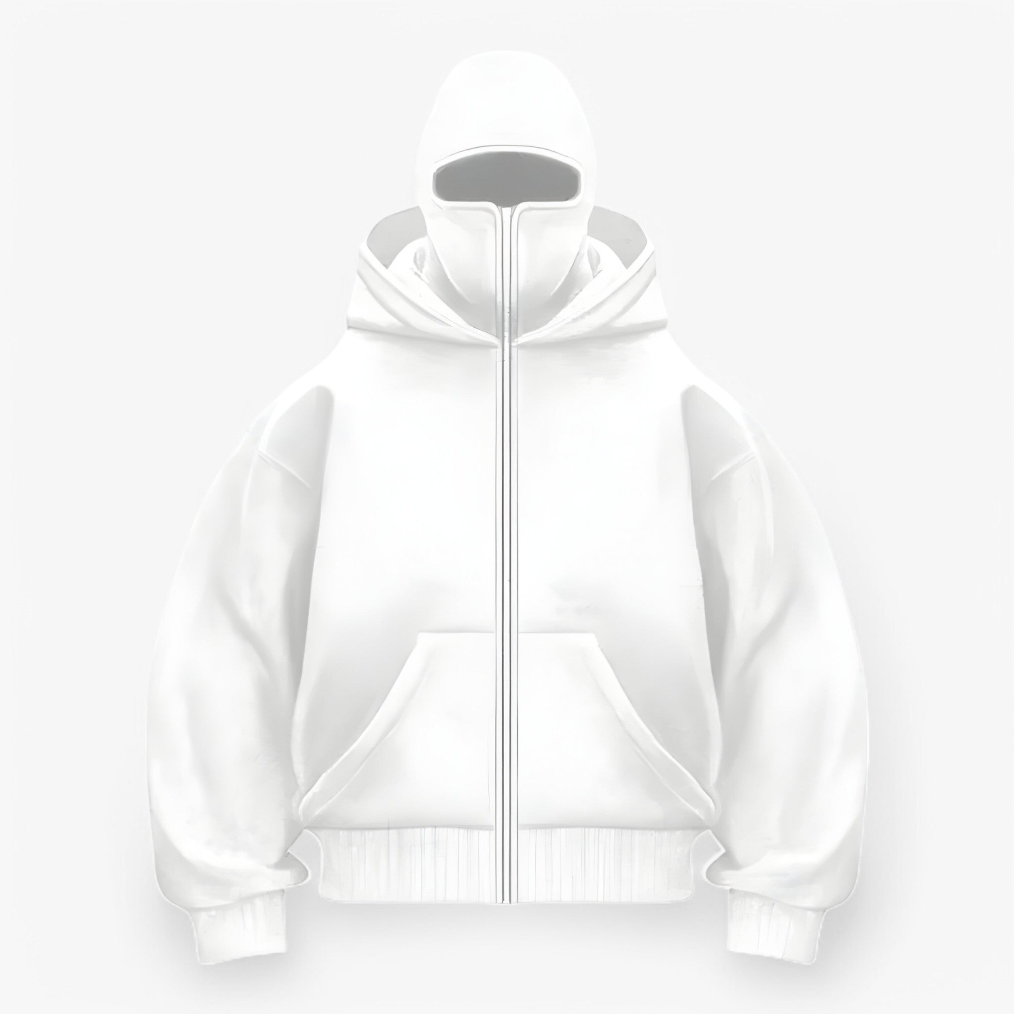 Jessy | Balaclava in Fleece con Zip Intera - Bianco - men - Concept Palermo