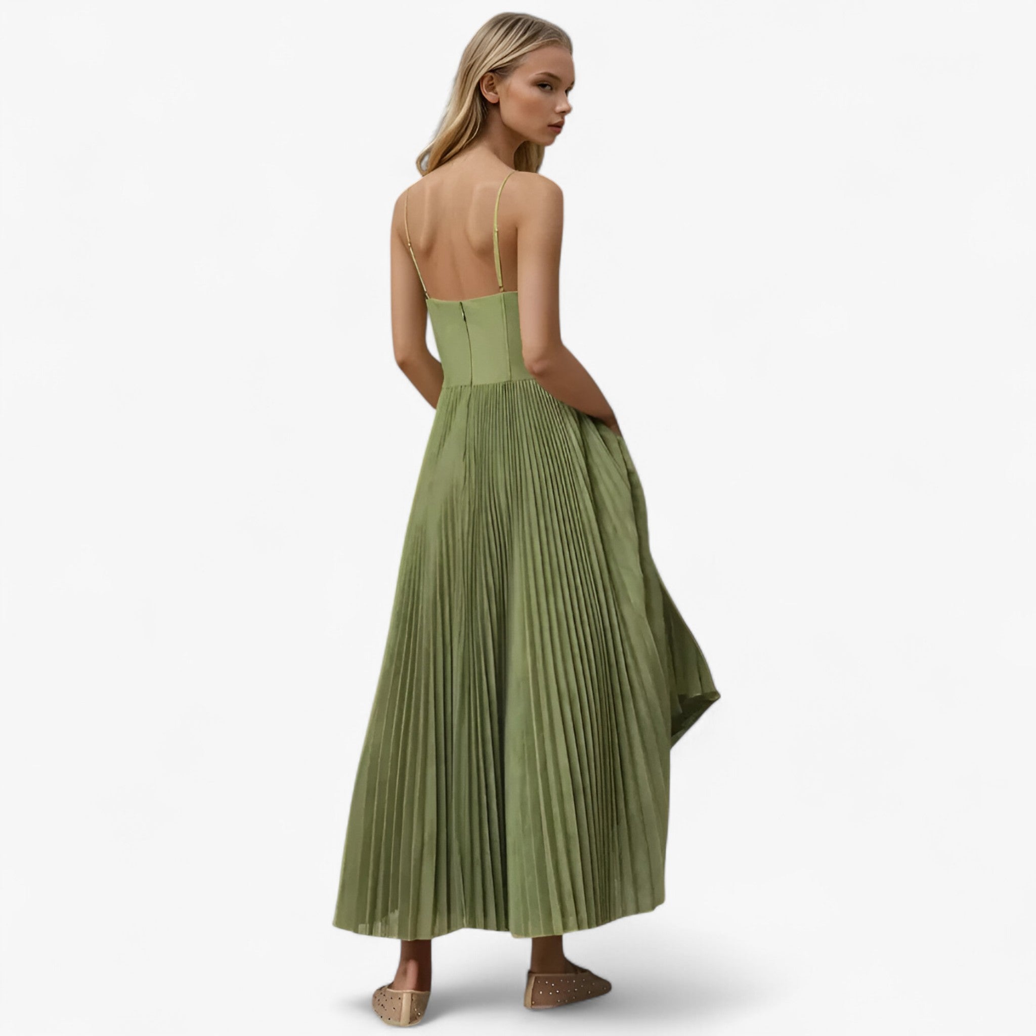 Delia | Abito Maxi plissettato da donna