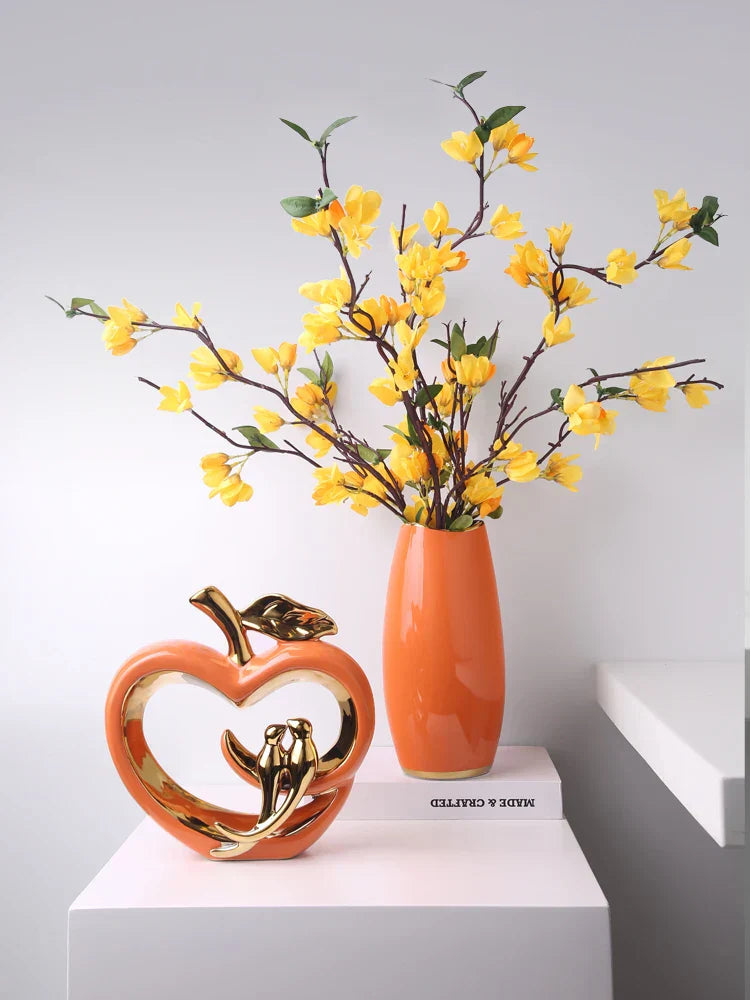 Mela Glassata - Decorazione in Ceramica a Forma di Mela - - Decoration home Vases - Concept Palermo