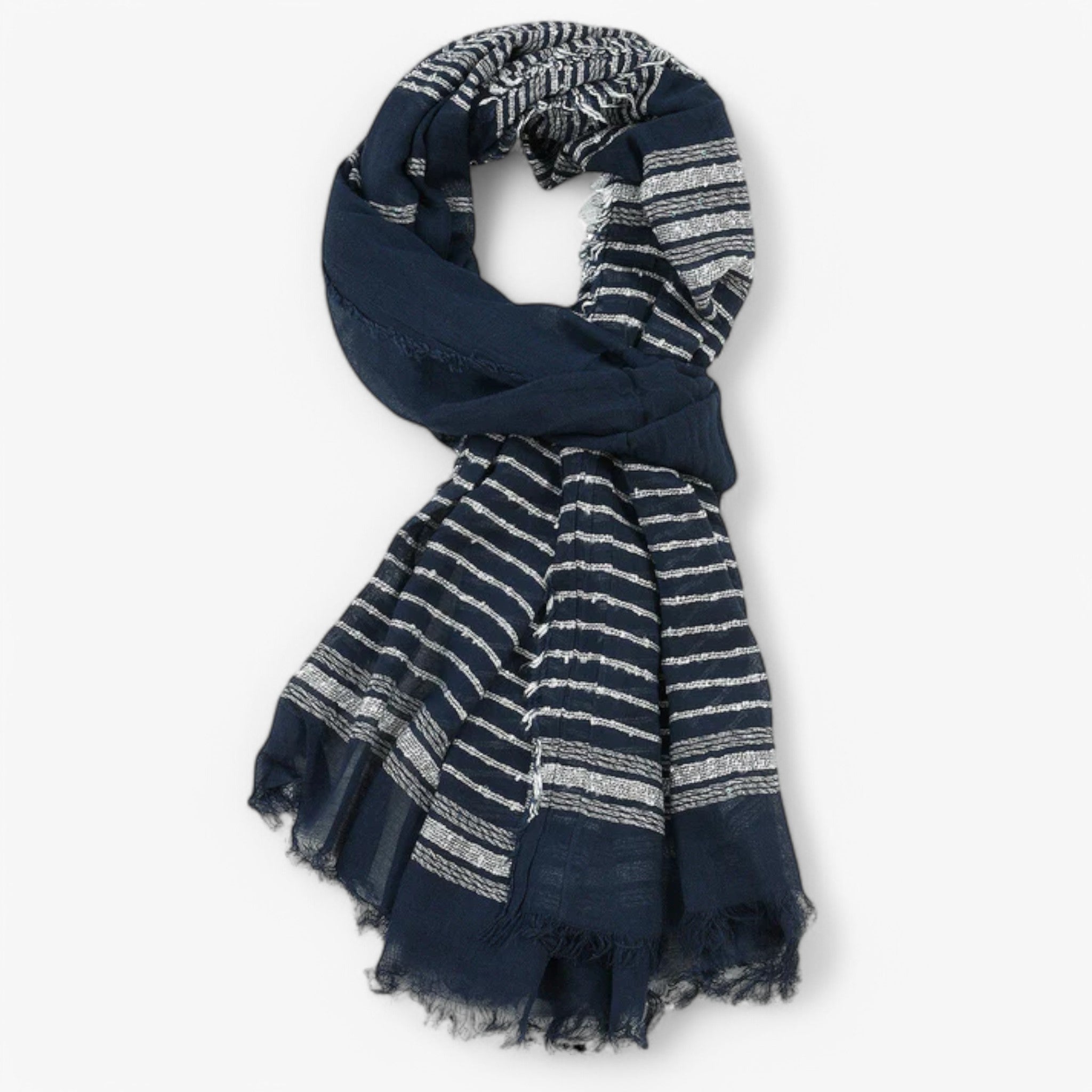 Lorenzo Vitali De Ambachtsman – Di Elegante Sciarpa - Blu - New - Concept Palermo