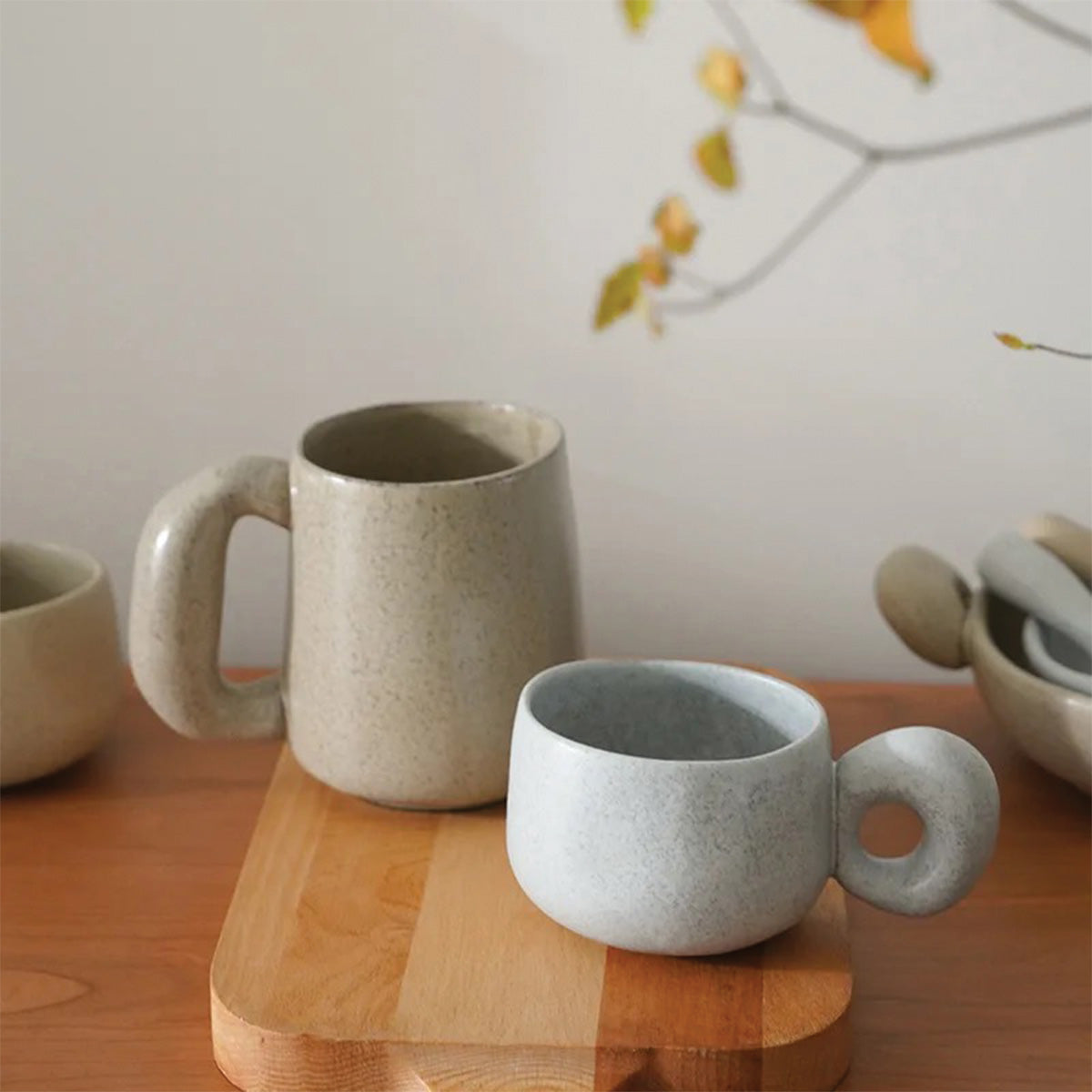 Bicchieri in Ceramica Eleganti con Pietre Louv Fatto a Mano Unici - - Ceramics Kitchen - Concept Palermo