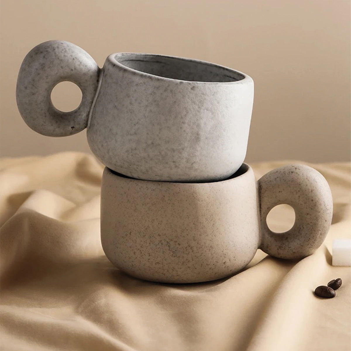 Bicchieri in Ceramica Eleganti con Pietre Louv Fatto a Mano Unici - - Ceramics Kitchen - Concept Palermo