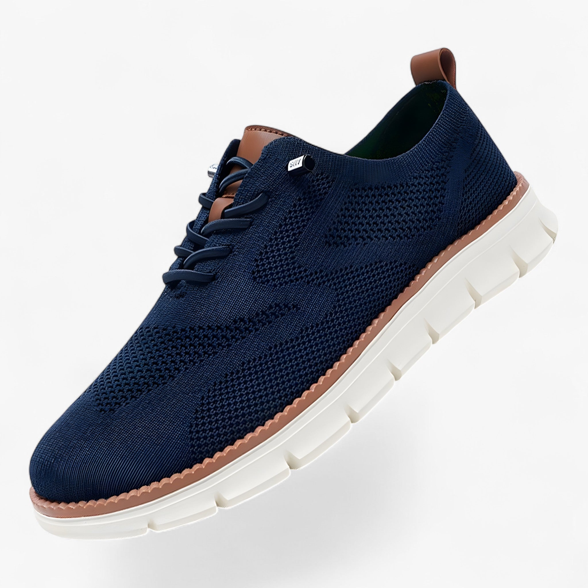 Leandres | Scarpe da uomo ultracomfortevoli e traspiranti - Blu - Ademend en lichtgewicht schoenen adult Antislip en duurzame zool Business-casual schoenen Comfortabele Herenschoenen Flexibele en ergonomische schoenen male Memory Foam voetbed Modebewuste herenschoenen Premium leren sneakers Schokabsorberende schoenen Stijlvolle casual herenschoenen - Concept Palermo