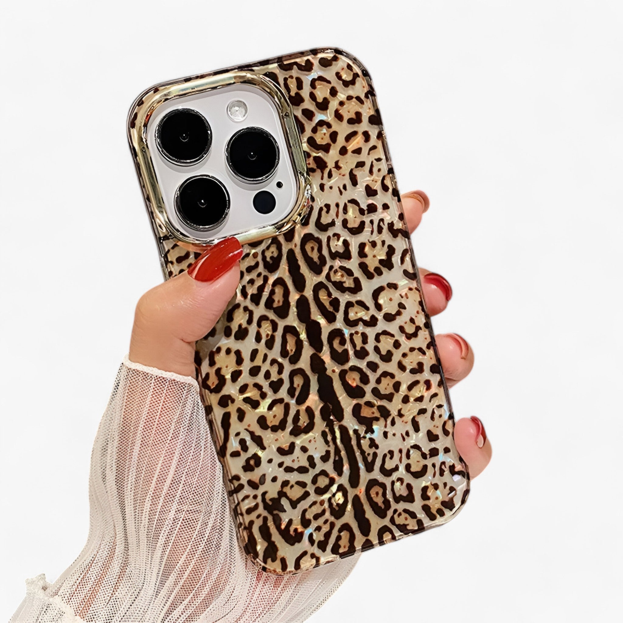 Valérie | Copri auricolari Aurora Leopard Shell - 2 - Fashion Phone Case leopard phone case - Concept Palermo
