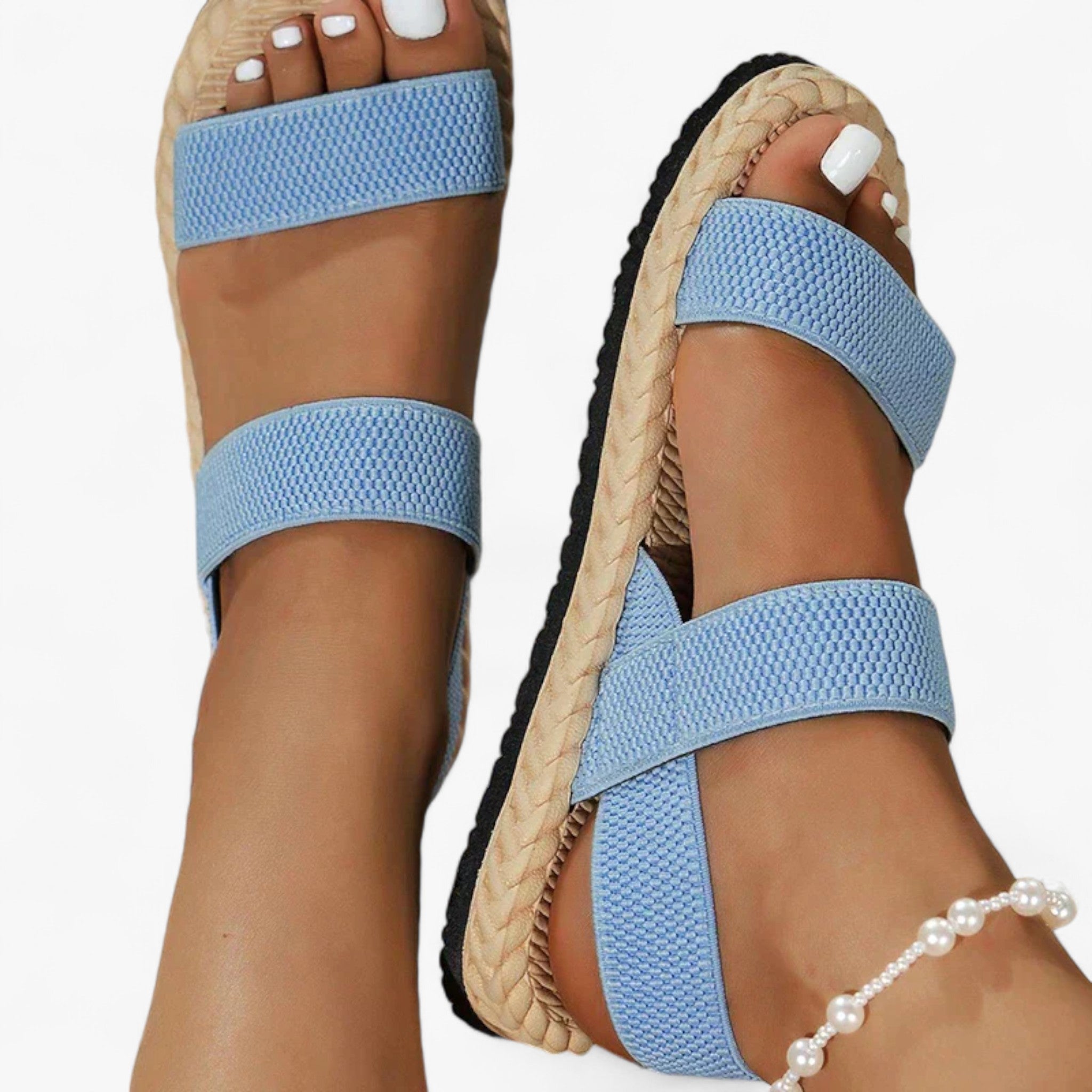 Mila - Sandali ortopedici - Sandali da donna - Blu - sandals women sandals - Concept Palermo