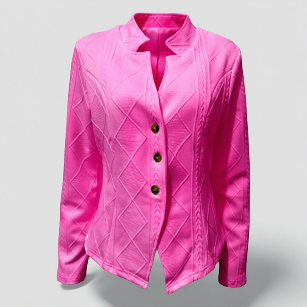 Verna | Camicia Elegante a Maniche Lunghe - Rosa - - Concept Palermo
