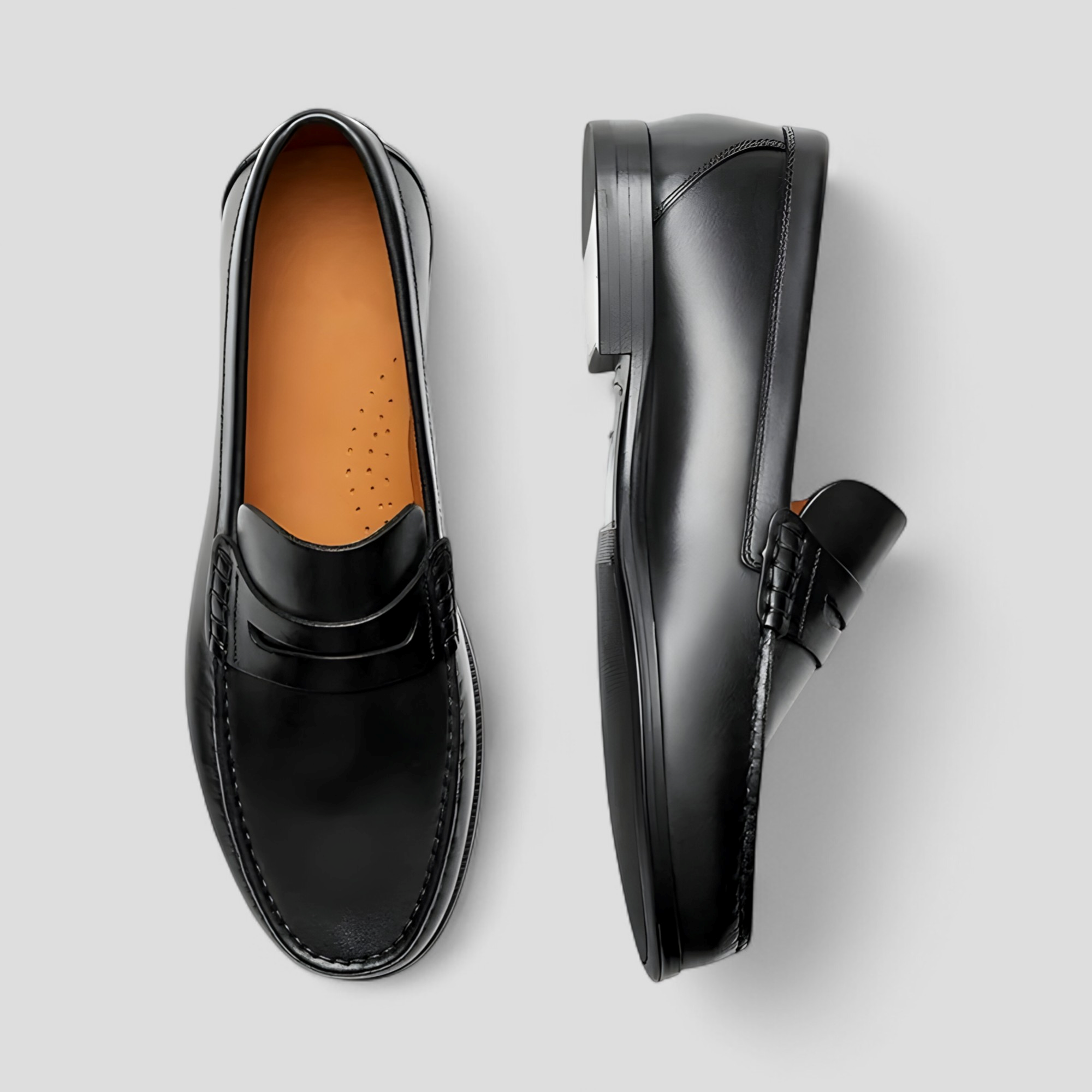 Giacomo | Mocassini Uomo Eleganti in Vera Pelle - - comfort e stile eleganza senza tempo mocassini eleganti mocassini in pelle mocassini marroni e neri moda maschile penny loafer scarpe da uomo scarpe di alta qualità scarpe versatili - Concept Palermo
