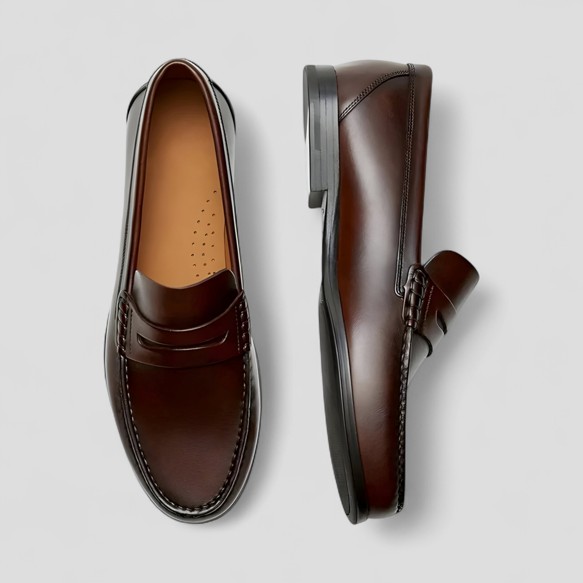Giacomo | Mocassini Uomo Eleganti in Vera Pelle - - comfort e stile eleganza senza tempo mocassini eleganti mocassini in pelle mocassini marroni e neri moda maschile penny loafer scarpe da uomo scarpe di alta qualità scarpe versatili - Concept Palermo