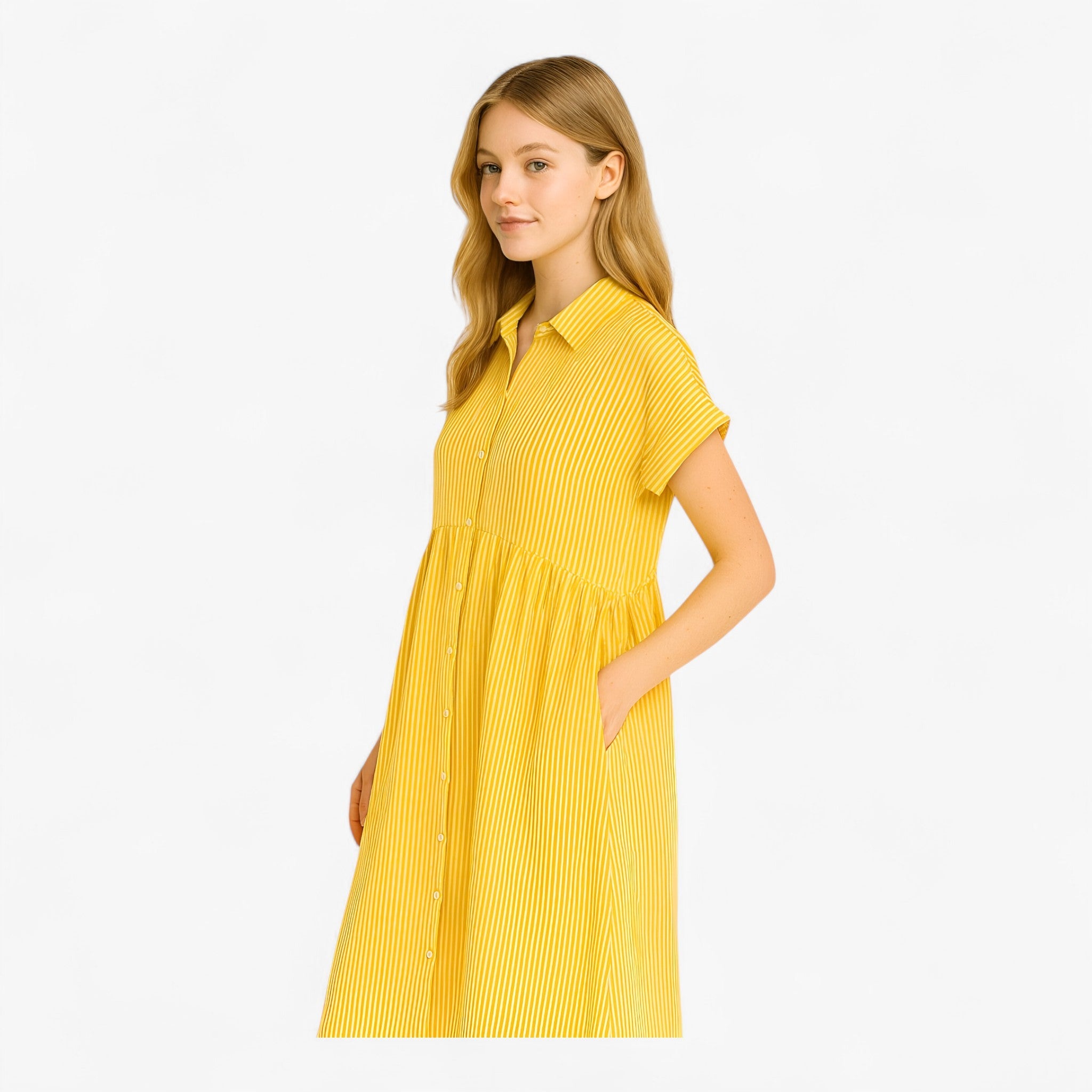 Freja | Leggera e Leggera Vestito Estivo da Donna – Comfort nel Design Scandinavo - - ademende stof casual jurk comfortabele jurk lichte jurk zomerjurk - Concept Palermo