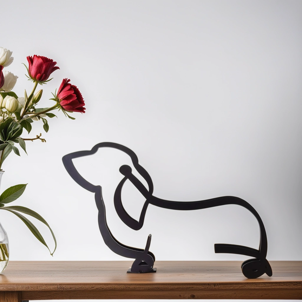 Samisa - Sculture astratte di cani - Segugio bassotto - showvariant - Concept Palermo