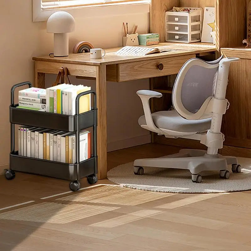 Scaffale mobile con ruote | Conservazione e organizzazione dei libri - Dalton - - Book Carts Book Storage Bookshelf Cart Organizer Small Cart - Concept Palermo