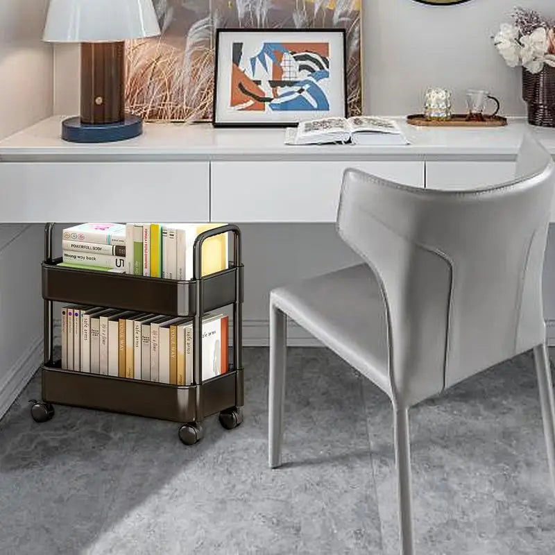 Scaffale mobile con ruote | Conservazione e organizzazione dei libri - Dalton - - Book Carts Book Storage Bookshelf Cart Organizer Small Cart - Concept Palermo