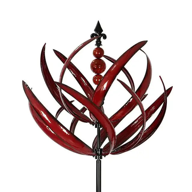 WhisperWind | Fate del vostro giardino il cuore della pace e della tranquillità - Rosso - Best Seller Garden Decor Harlow Wind Spinner Hot Sale Lawn Metal Wind Spinner Metal Wind Serenade sale Solar Spinners for Garden Solar Spinners Garden Wind Powered Kinetic Sculpture Wind Spinner for Garden Wind Wheels & Spinners Windmill 3D for Yard - Concept Palermo