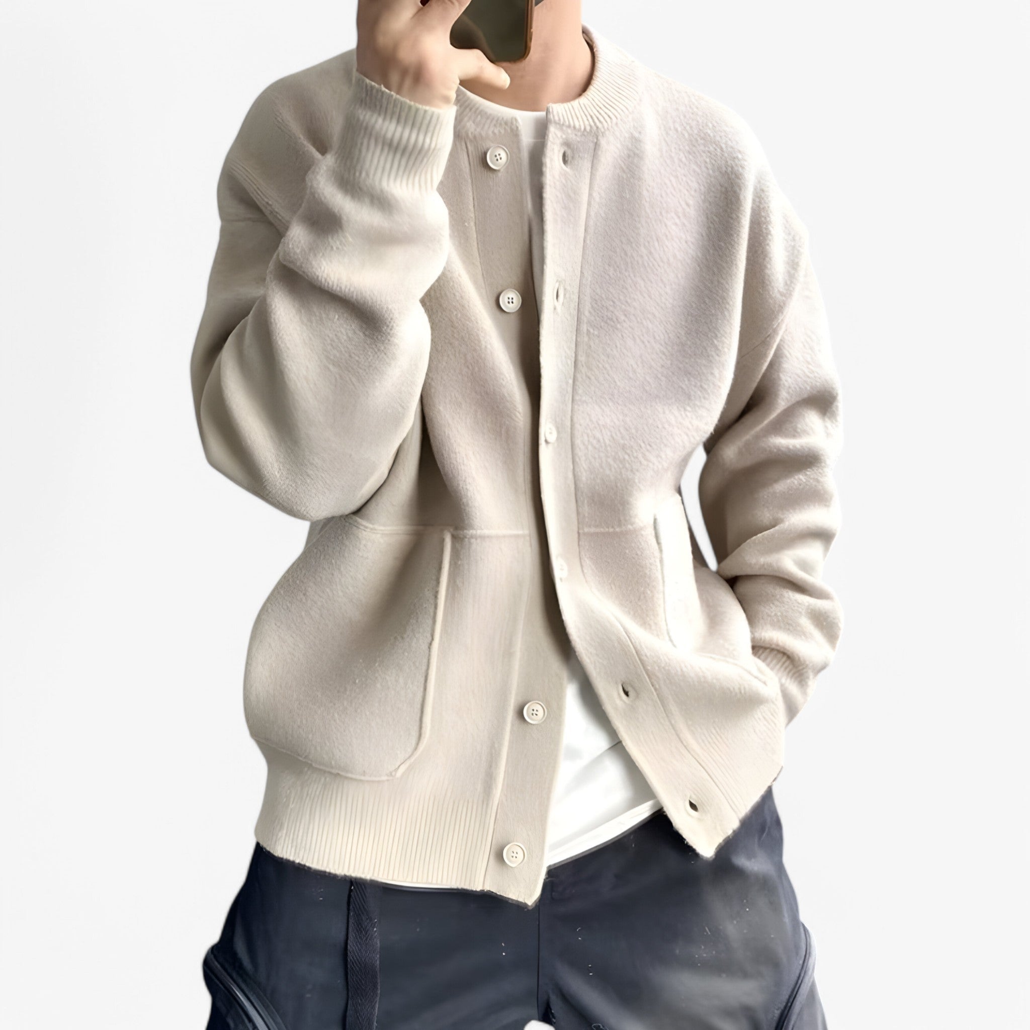 George | Morbida Giacca a Maglia - Beige - Herren - Concept Palermo