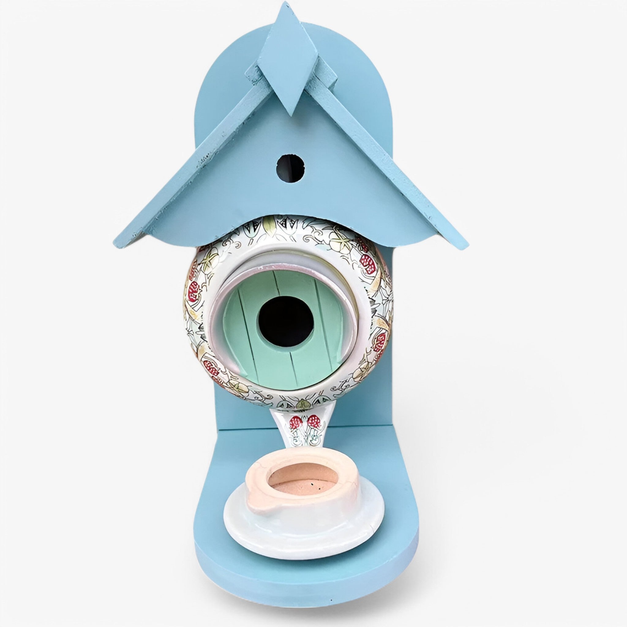 Tekanna | Casa per alimentare gli uccelli con design unico della teiera per uccelli da giardino - Blu - Garden Gardening Outdoor Outdoor Living Swedish Garden - Concept Palermo