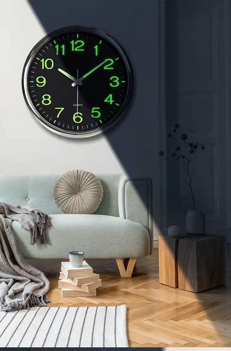 Orologio da parete luminoso e silenzioso | 30 cm Segnatempo silenzioso - Aggiunge splendore ed eleganza silenziosa al tuo spazio - - Wall Clock wall clocks - Concept Palermo