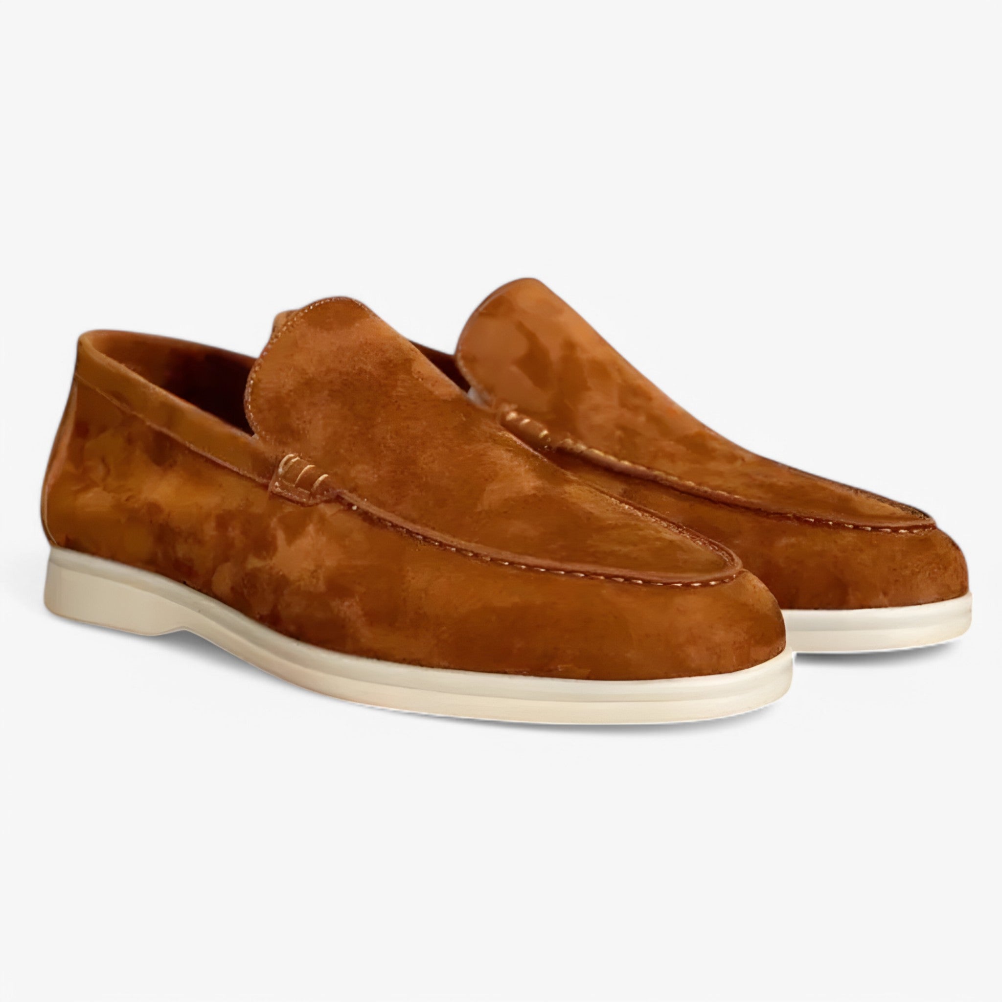 Stefano | Mocassini in camoscio - Caramello - Heren MÄNNER Schuhe - Concept Palermo
