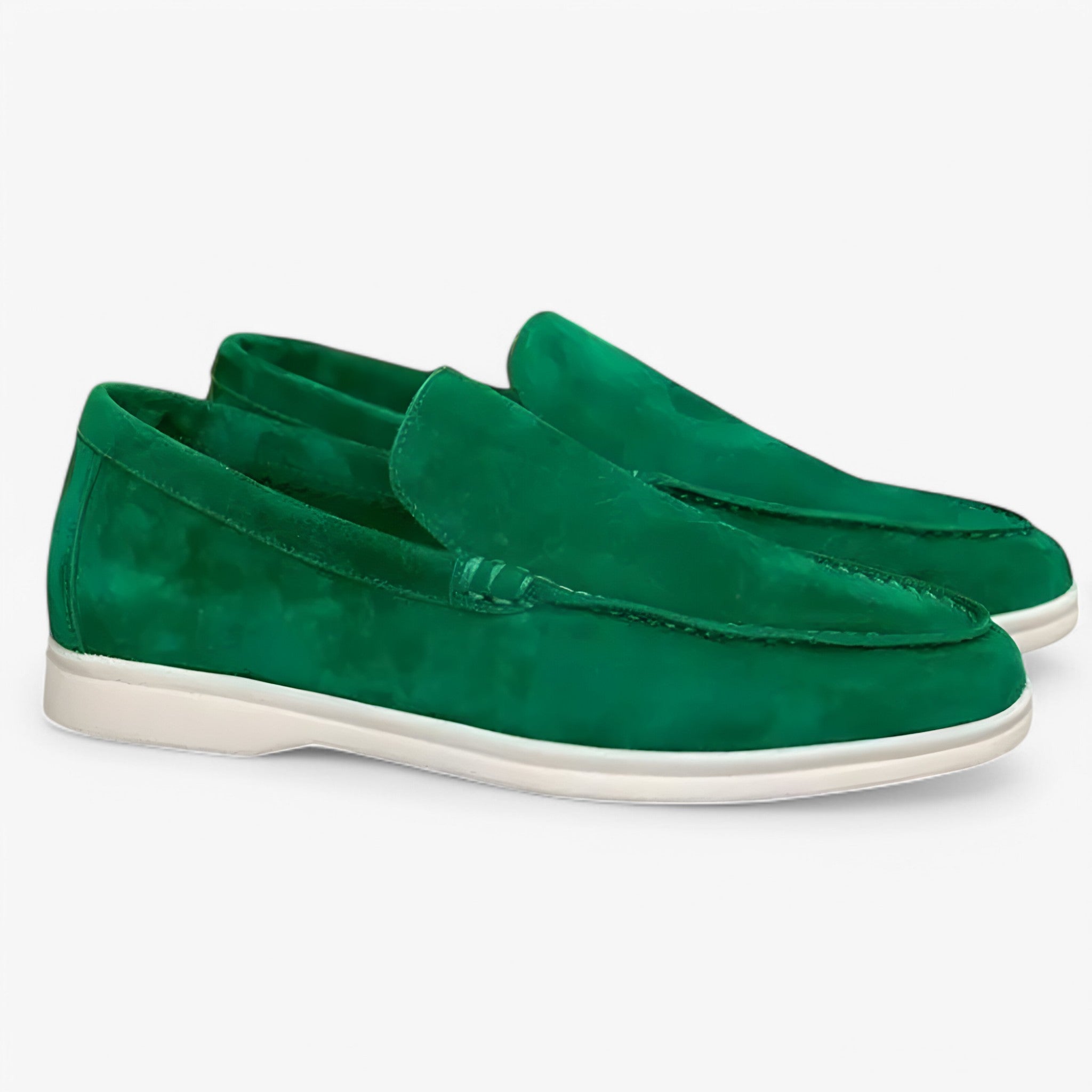 Stefano | Mocassini in camoscio - Verde - Heren MÄNNER Schuhe - Concept Palermo
