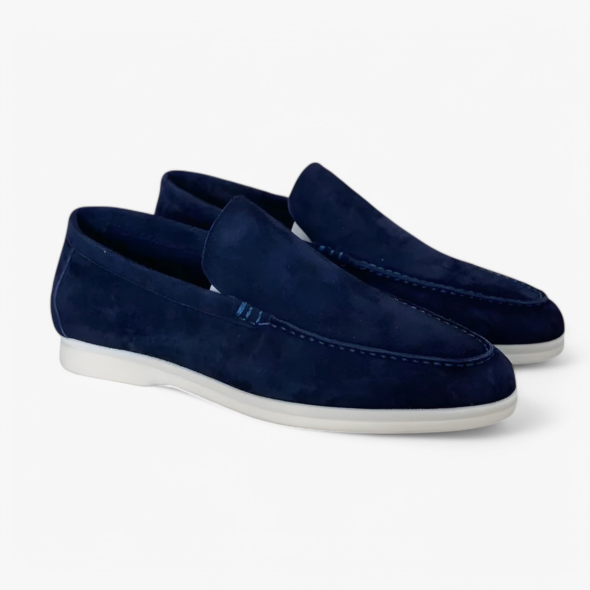 Stefano | Mocassini in camoscio - Blu navy - Heren MÄNNER Schuhe - Concept Palermo