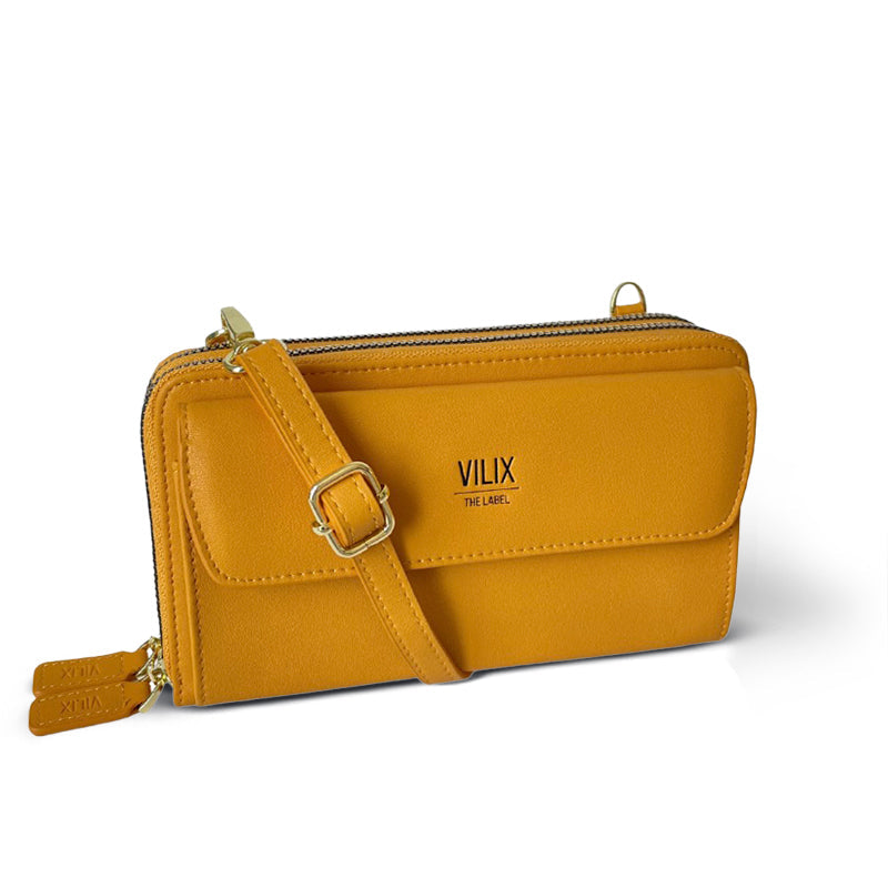 EviBella | Custodia compatta per telefono - Giallo - Bags pouch Shoulder Bags wallets women bags - Concept Palermo