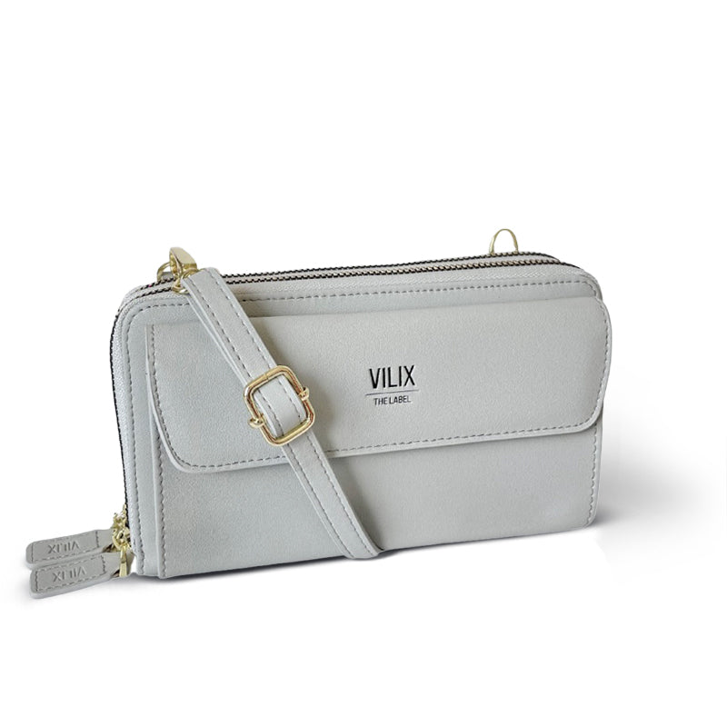 EviBella | Custodia compatta per telefono - Grigio - Bags pouch Shoulder Bags wallets women bags - Concept Palermo
