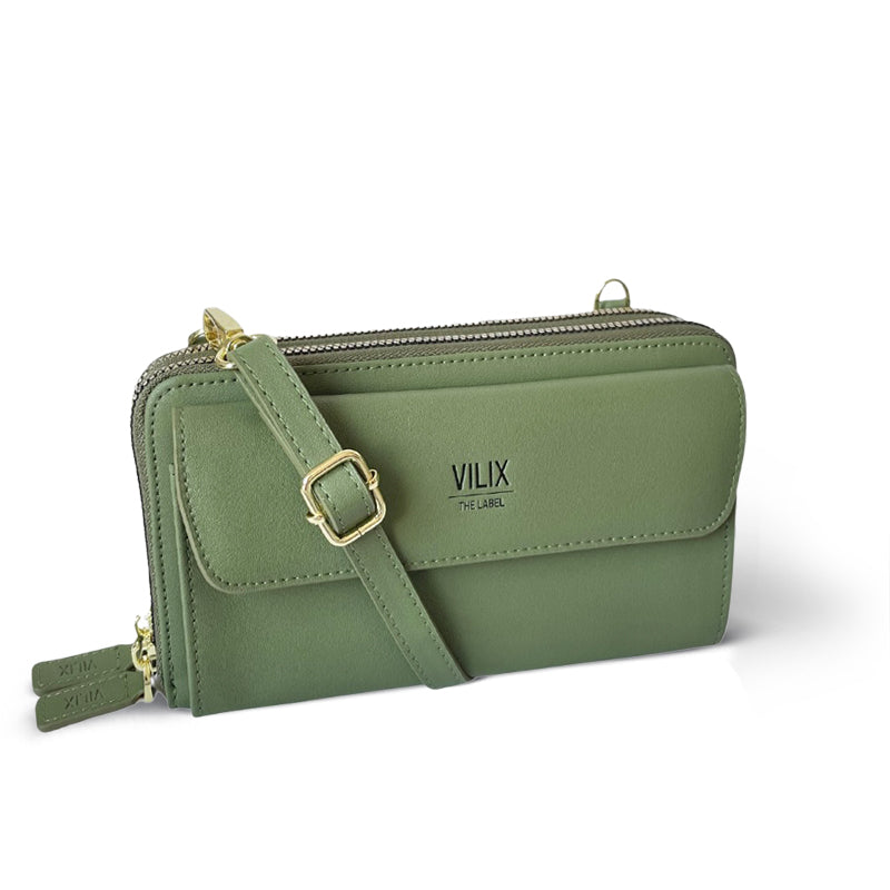 EviBella | Custodia compatta per telefono - Verde militare - Bags pouch Shoulder Bags wallets women bags - Concept Palermo