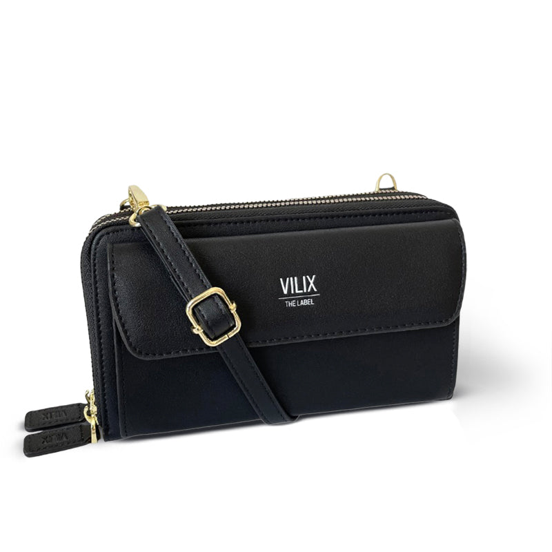 EviBella | Custodia compatta per telefono - Nero - Bags pouch Shoulder Bags wallets women bags - Concept Palermo