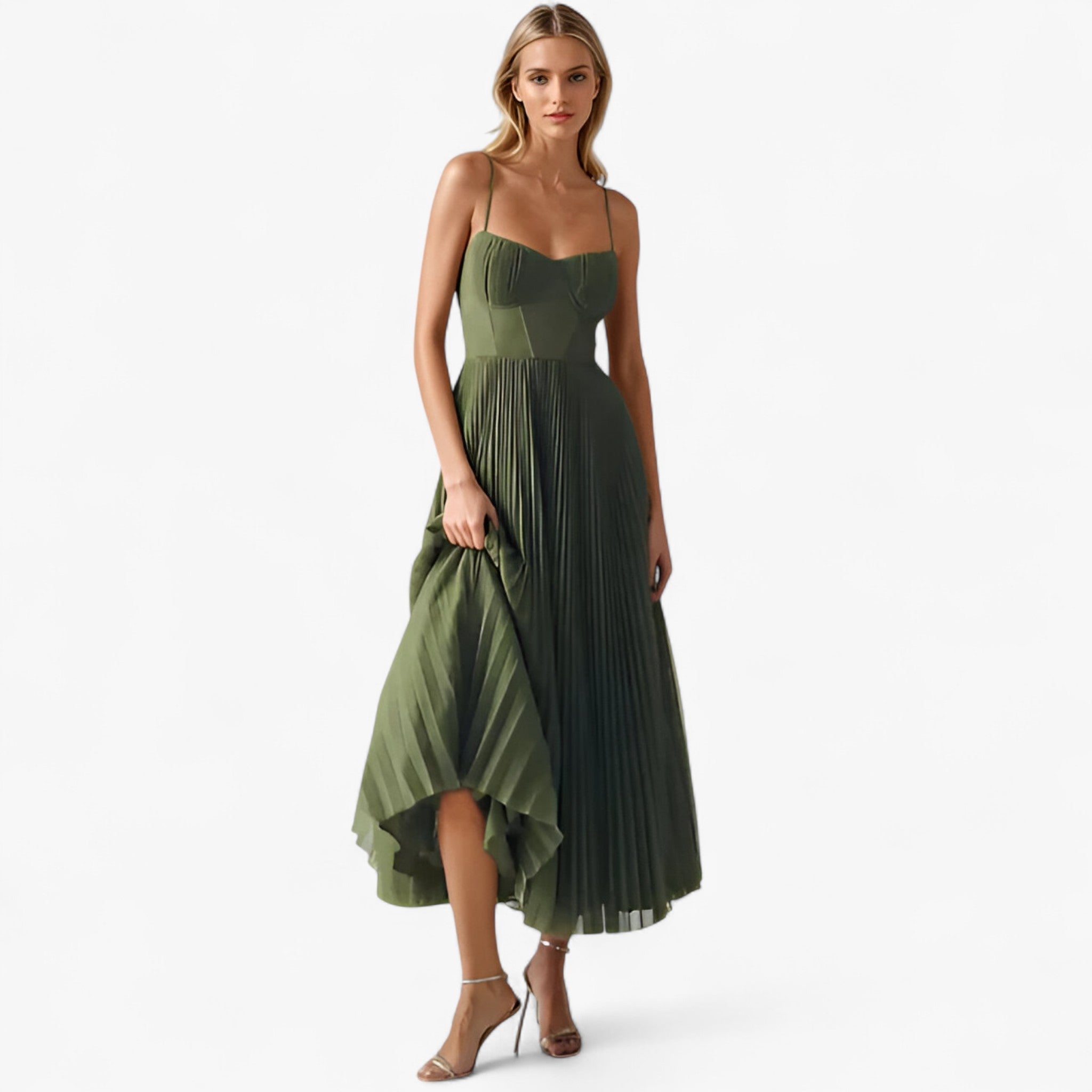 Delia | Abito Maxi plissettato da donna